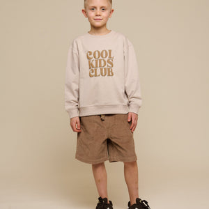 Pull-on fløjlsshorts - Tween - Khaki | 101103 Tobias