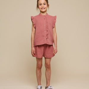 Shorts i musselin - Tween - Old Rose | 100927 Jasmine