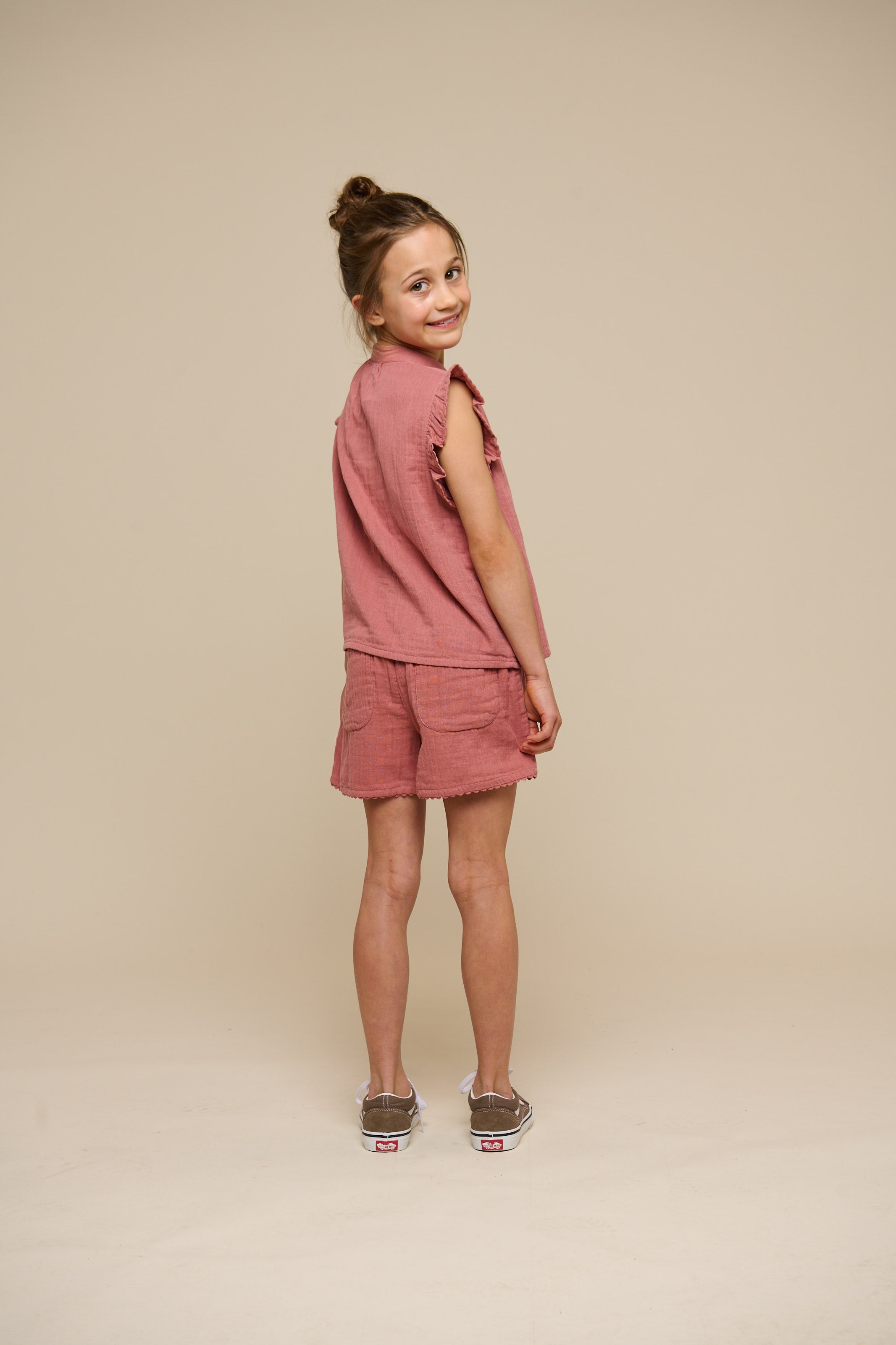 Shorts i musselin - Tween - Old Rose | 100927 Jasmine