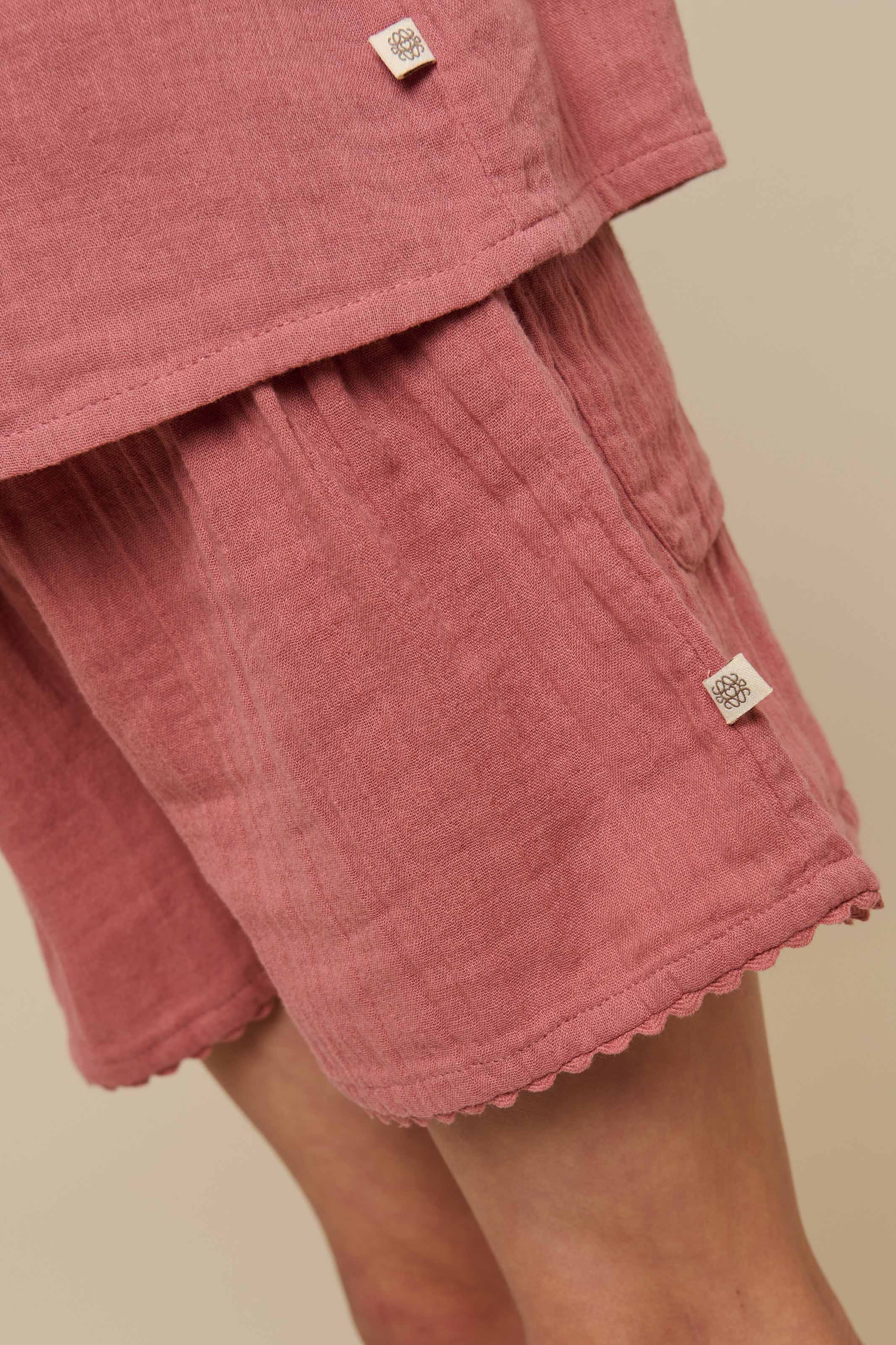 Shorts i musselin - Tween - Old Rose | 100927 Jasmine