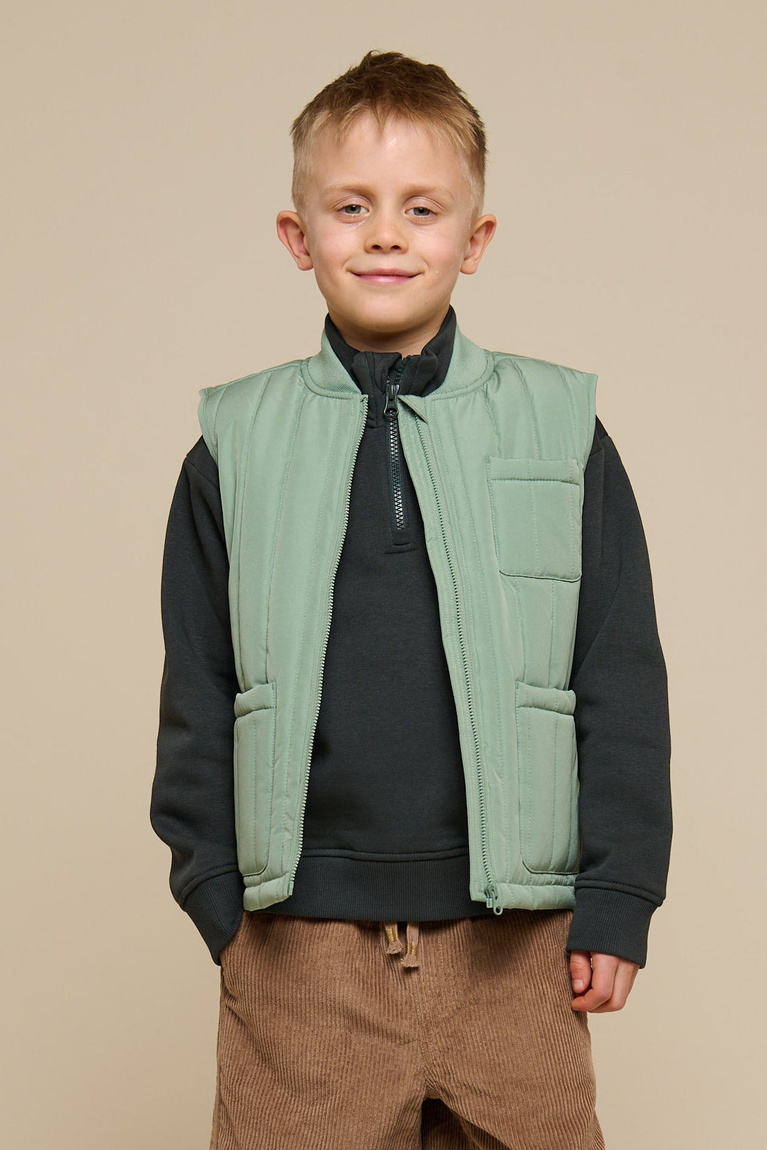 Thermo Tech vest - Tween - Dusty Green | 101117 Athur