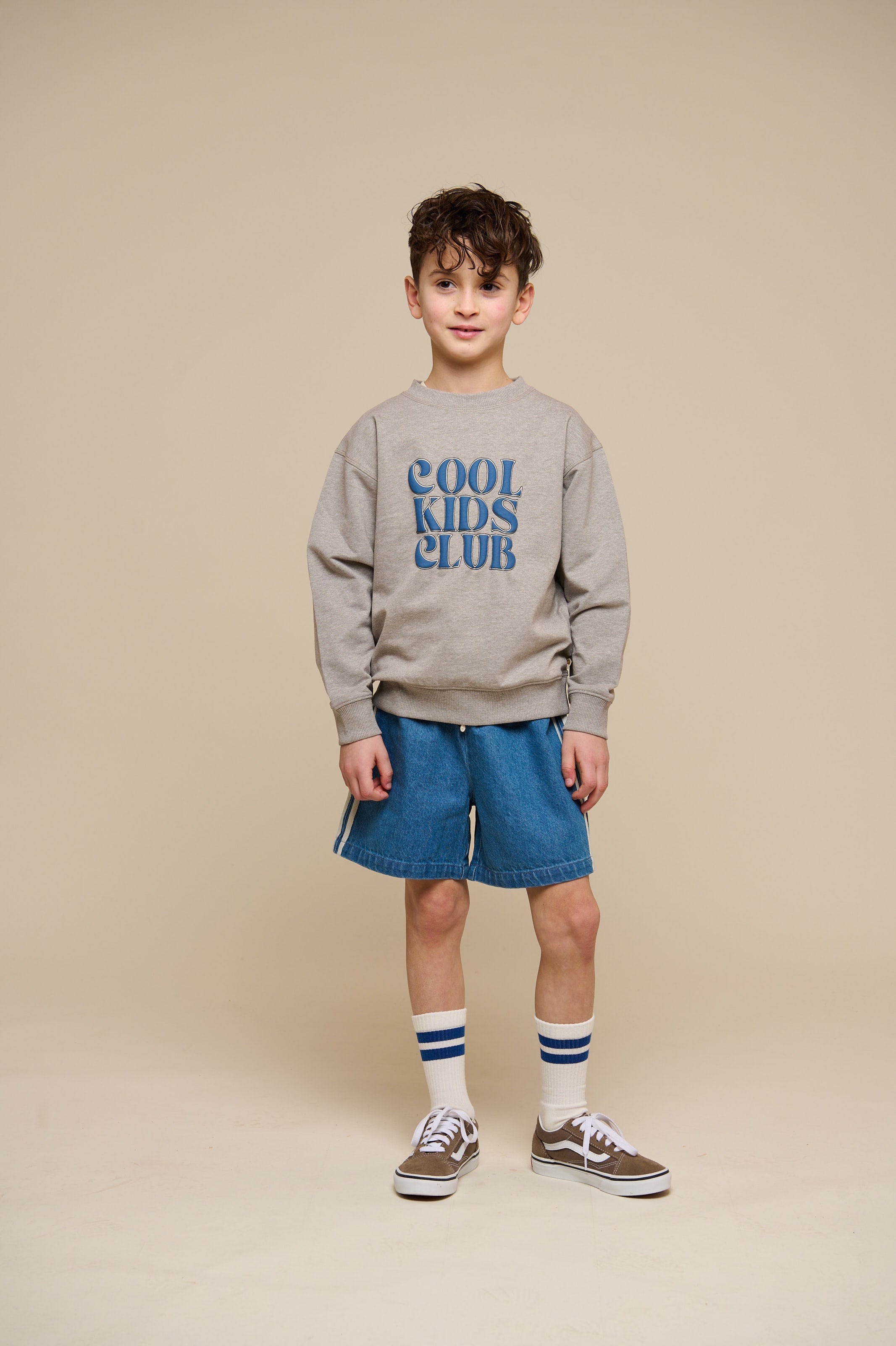 Crewneck sweatshirt - Tween - Grey Melange | 101162 Nathan