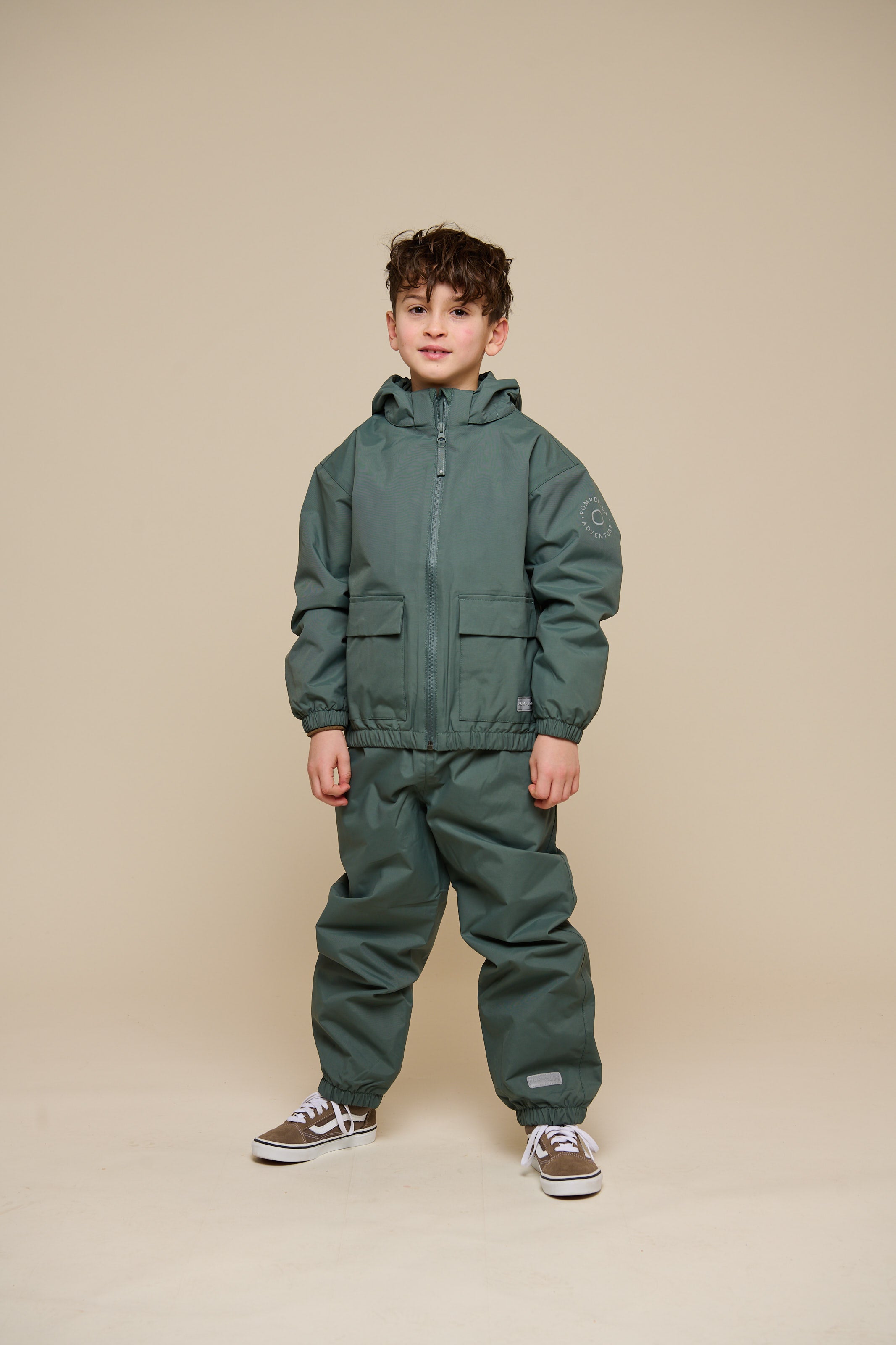 Skaljakke med påsyet lomme - Tween - Dusty Dark Green | 100502 Luke