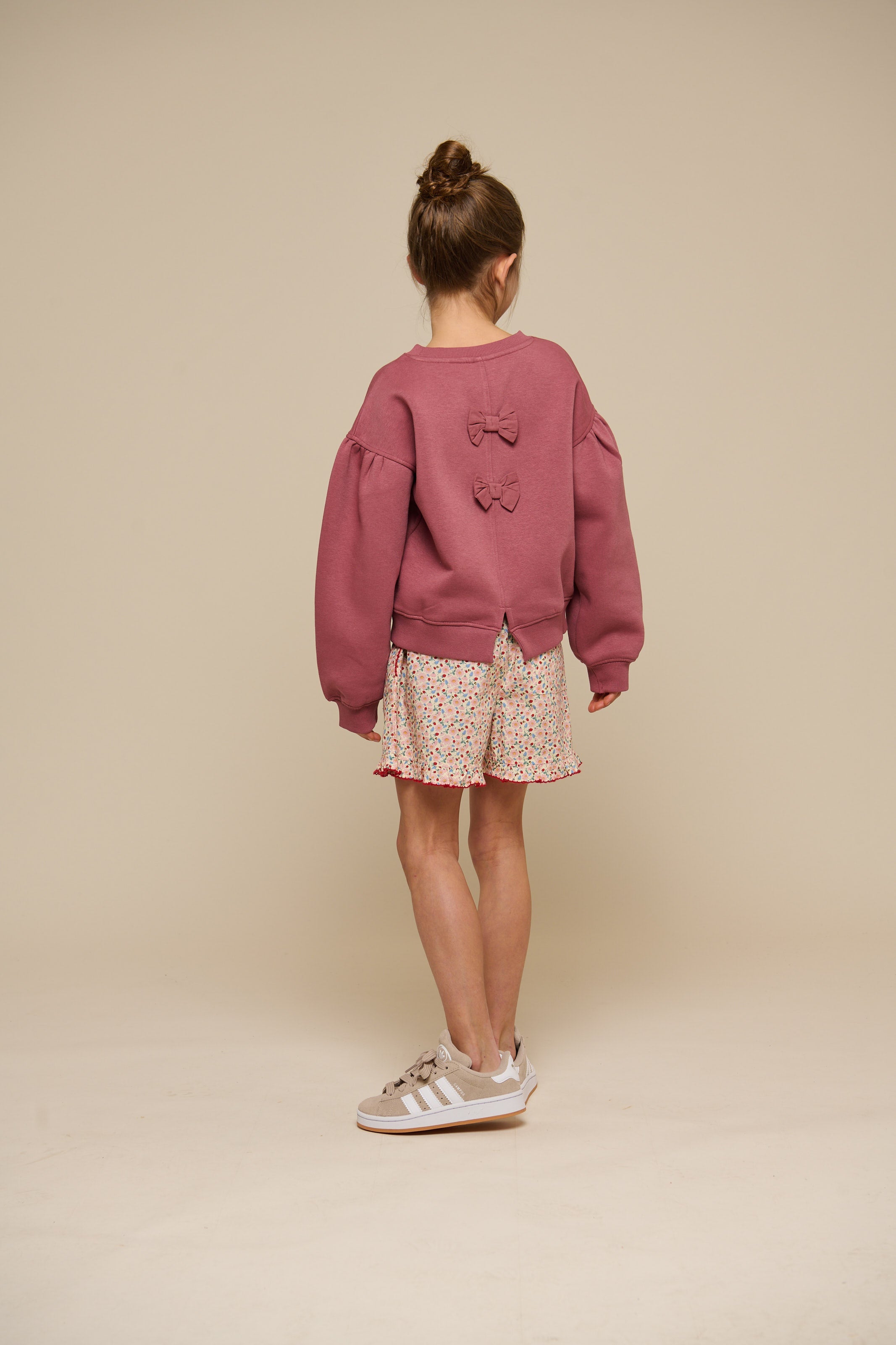 Sweatshirt med sløjfedetaljer - Tween - Vintage Red | 100813 Ruth