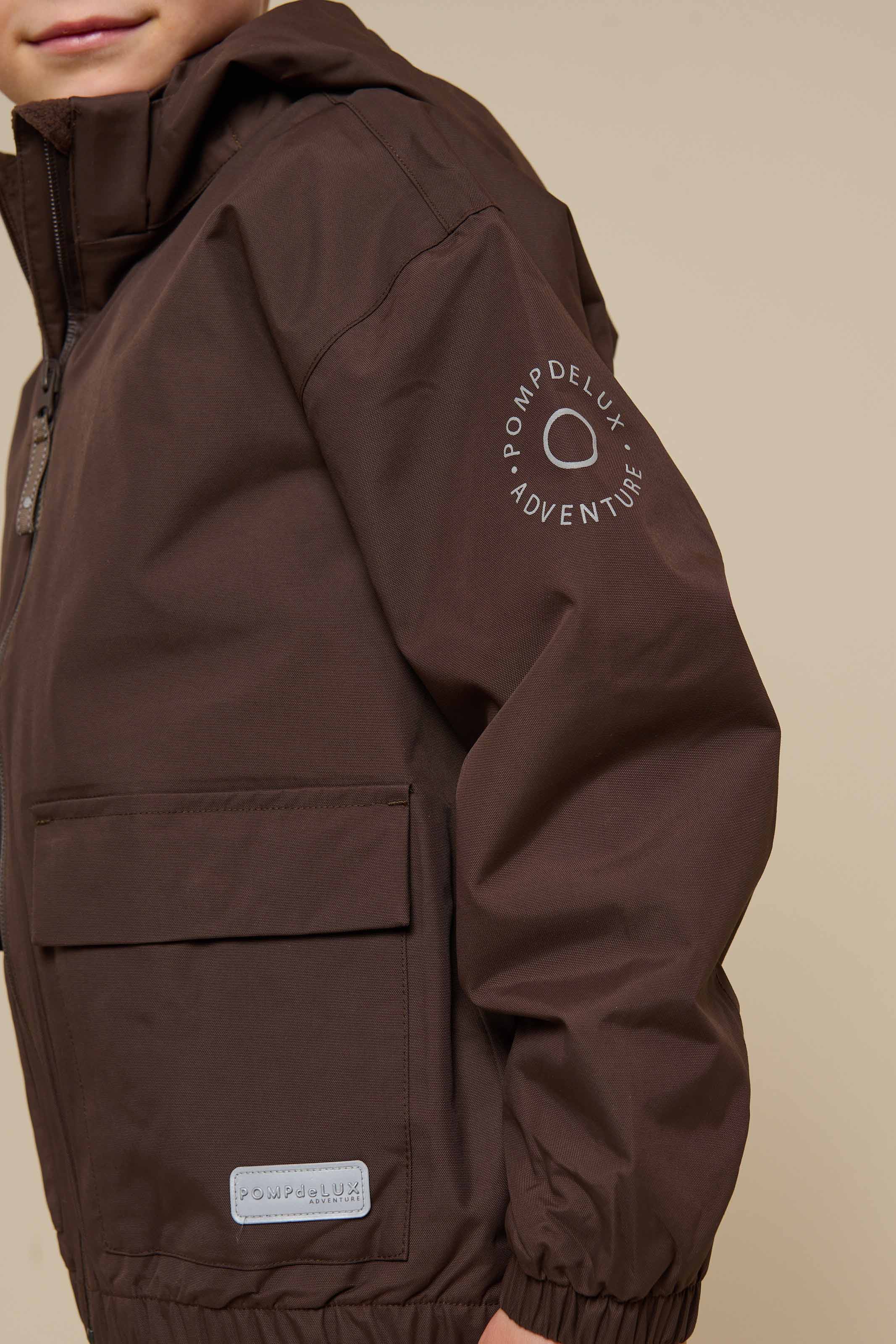 Skaljakke med påsyet lomme - Tween - Chocolate | 100500 Luke