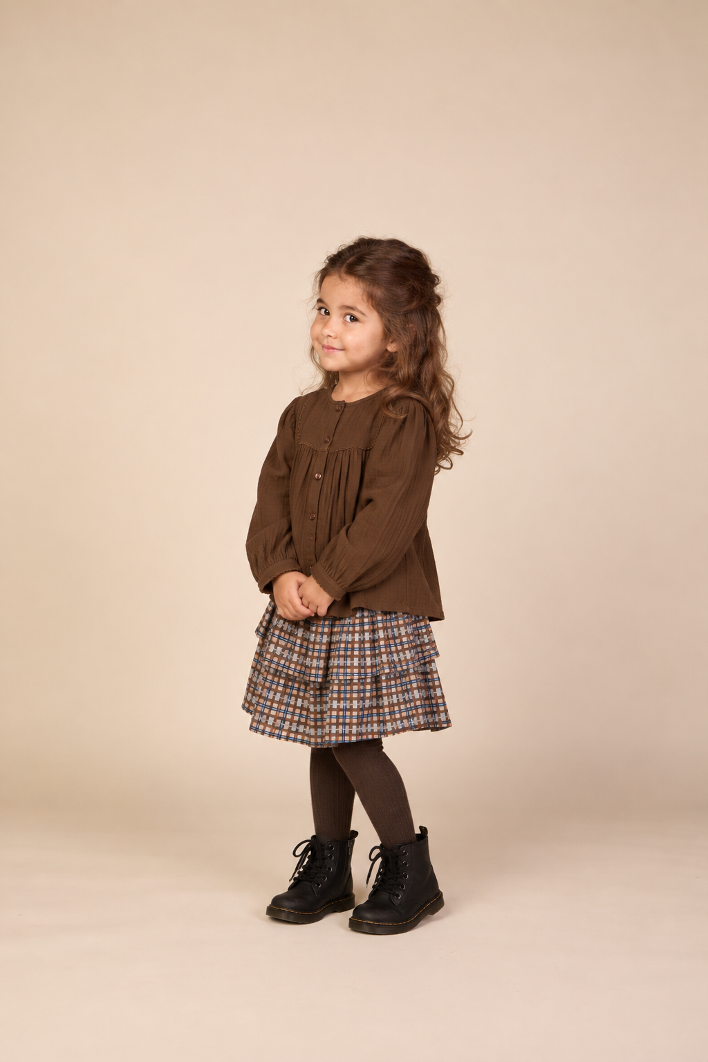 Ternet bomuldsnederdel Kids - Blue | 101499 Penny