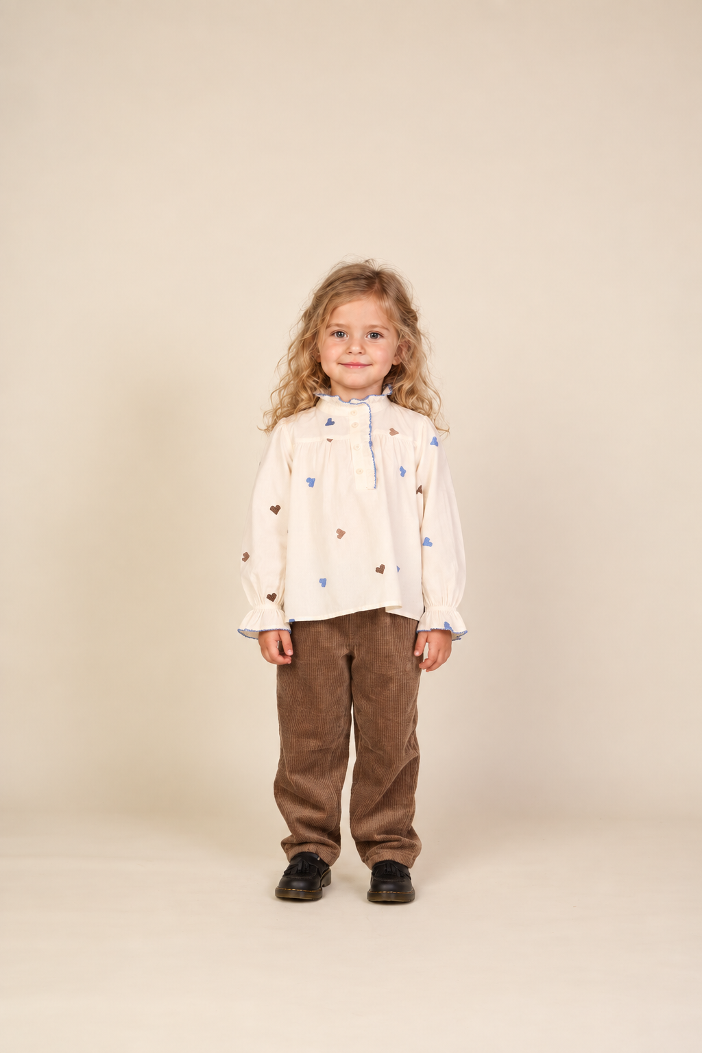 Baggy fløjlsbukser Kids - Brown | 101677 Greta