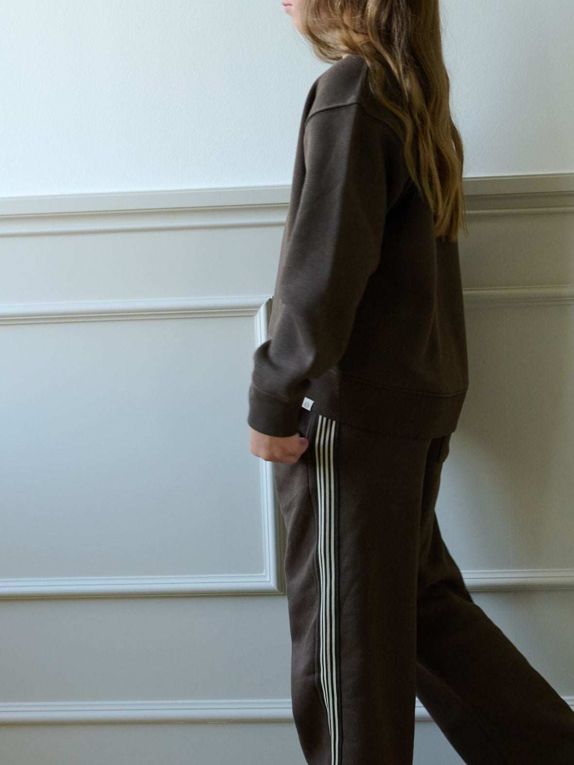 Joggingbukser med sidebånd Tween - Dark Brown | 101631 Zoe