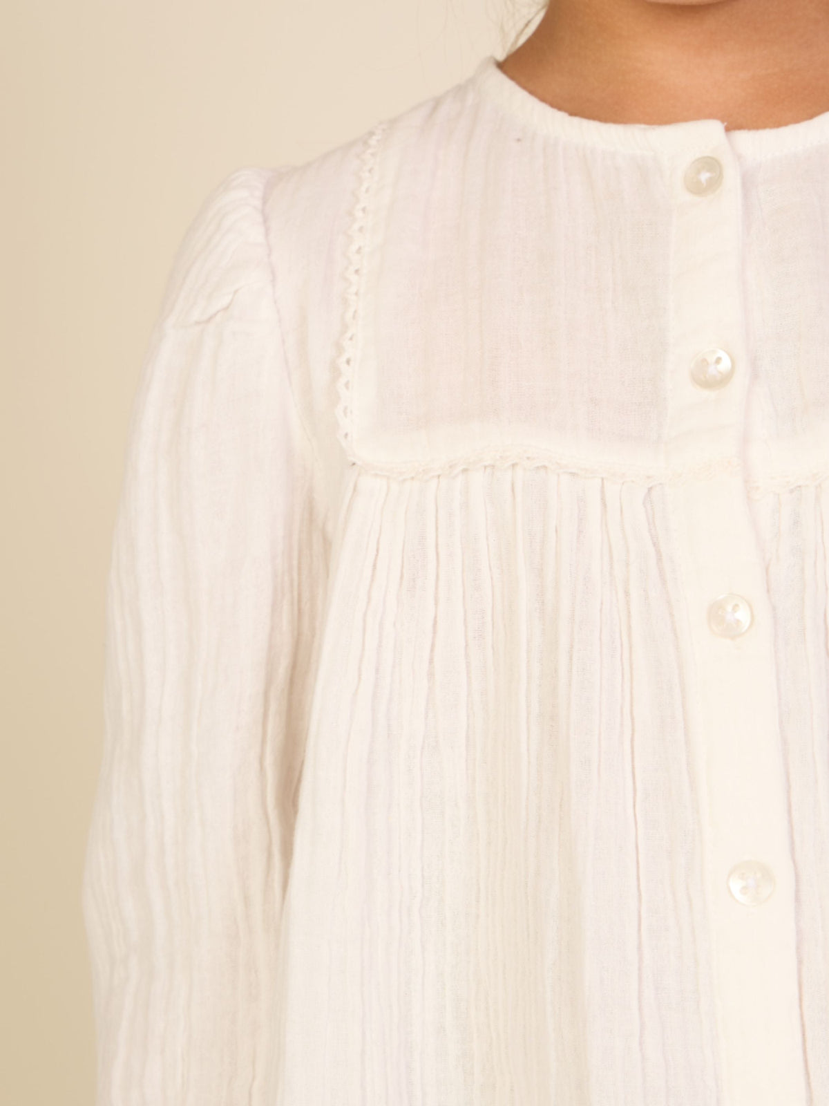 Bluse i musselin Kids - Offwhite | 101461 Celina