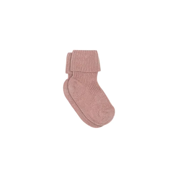 MP Ribstrikkede uldsokker - Kids - Dusty Rose | 101731 MP 589