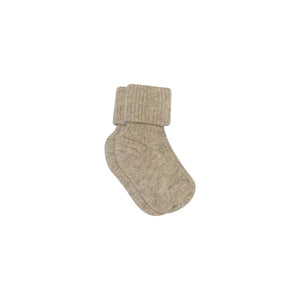 MP Ribstrikkede uldsokker - Kids - Beige Melange | 101729 MP 589