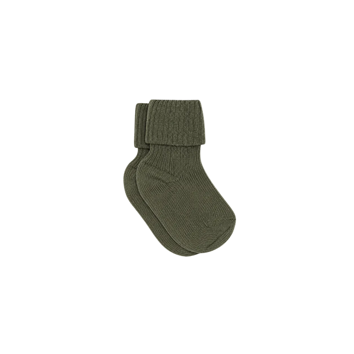 MP Ribstrikkede uldsokker - Kids - Moss Green | 101728 MP 589