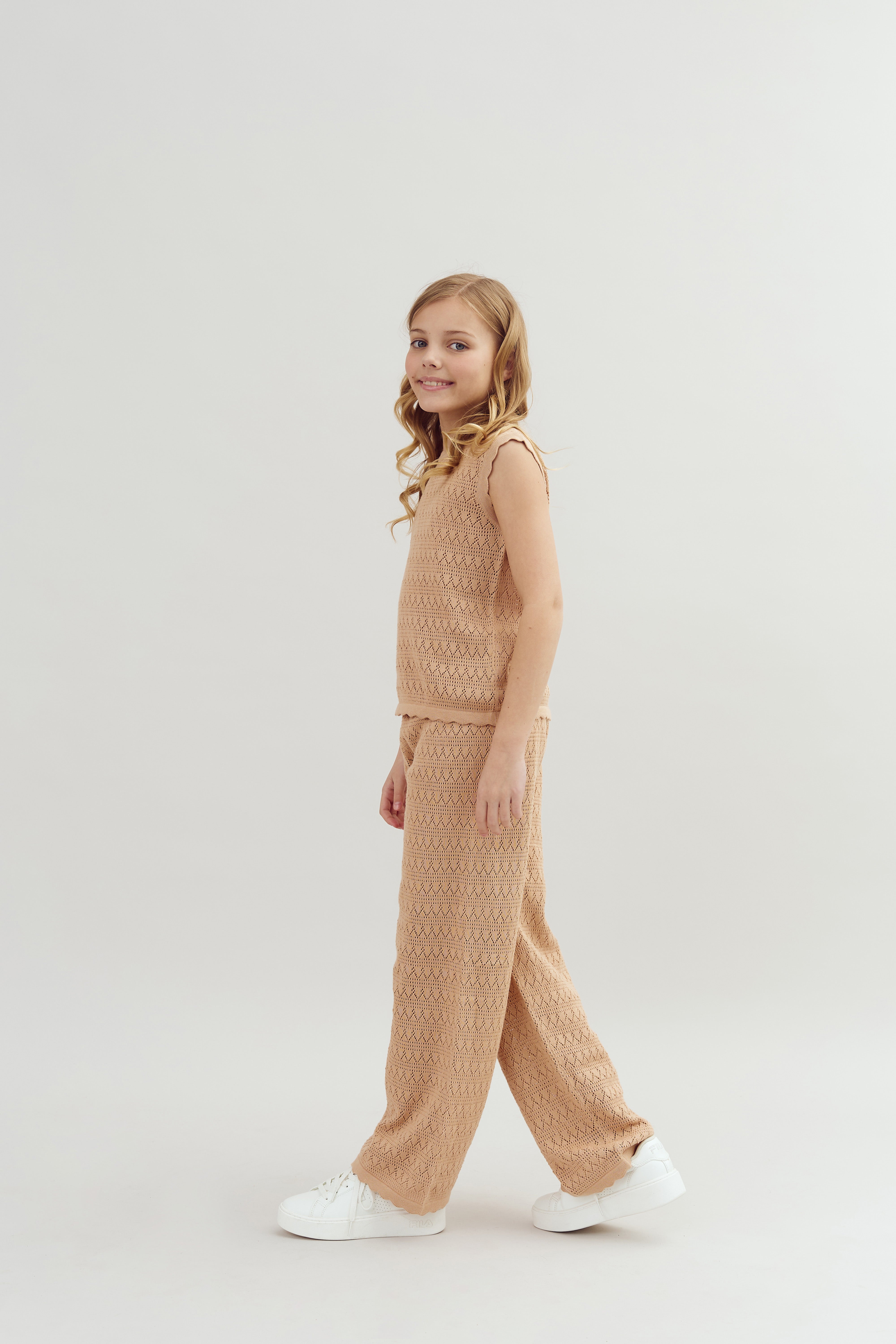 Strikkede Bukser - Tween - Rose | 100285 Vivi