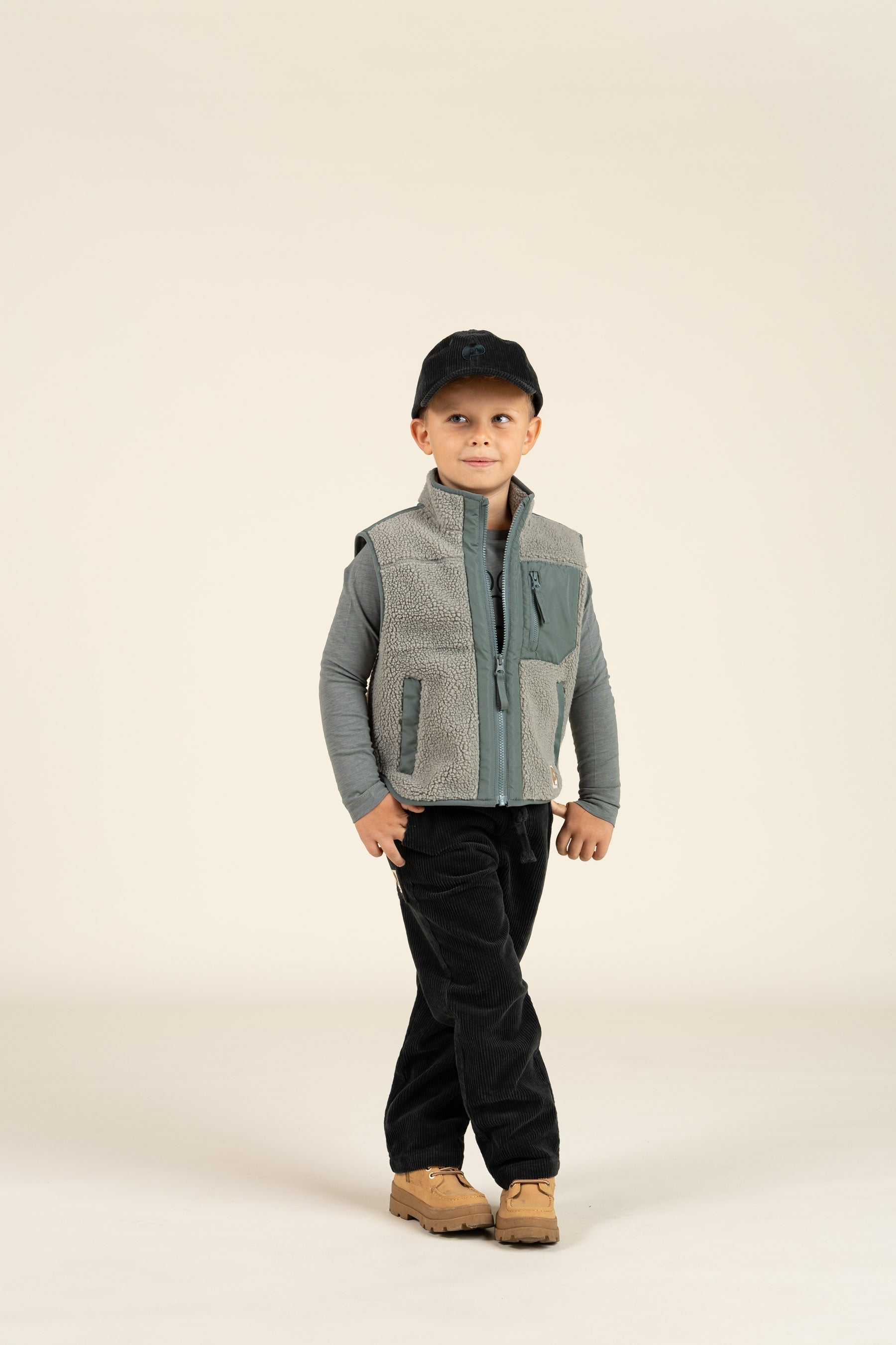 Pull-On Fløjlsbukser m. snøre - Kids - Forest Green | 100600 Jace