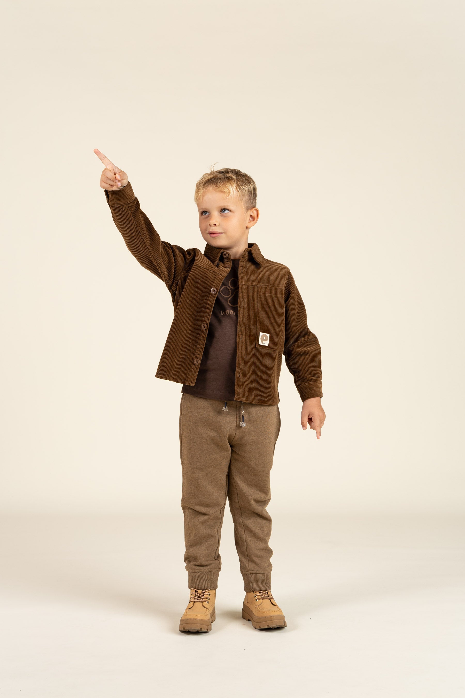 Langærmet T-shirt i Slub Jersey - Kids - Chocolate | 100832 Kevin