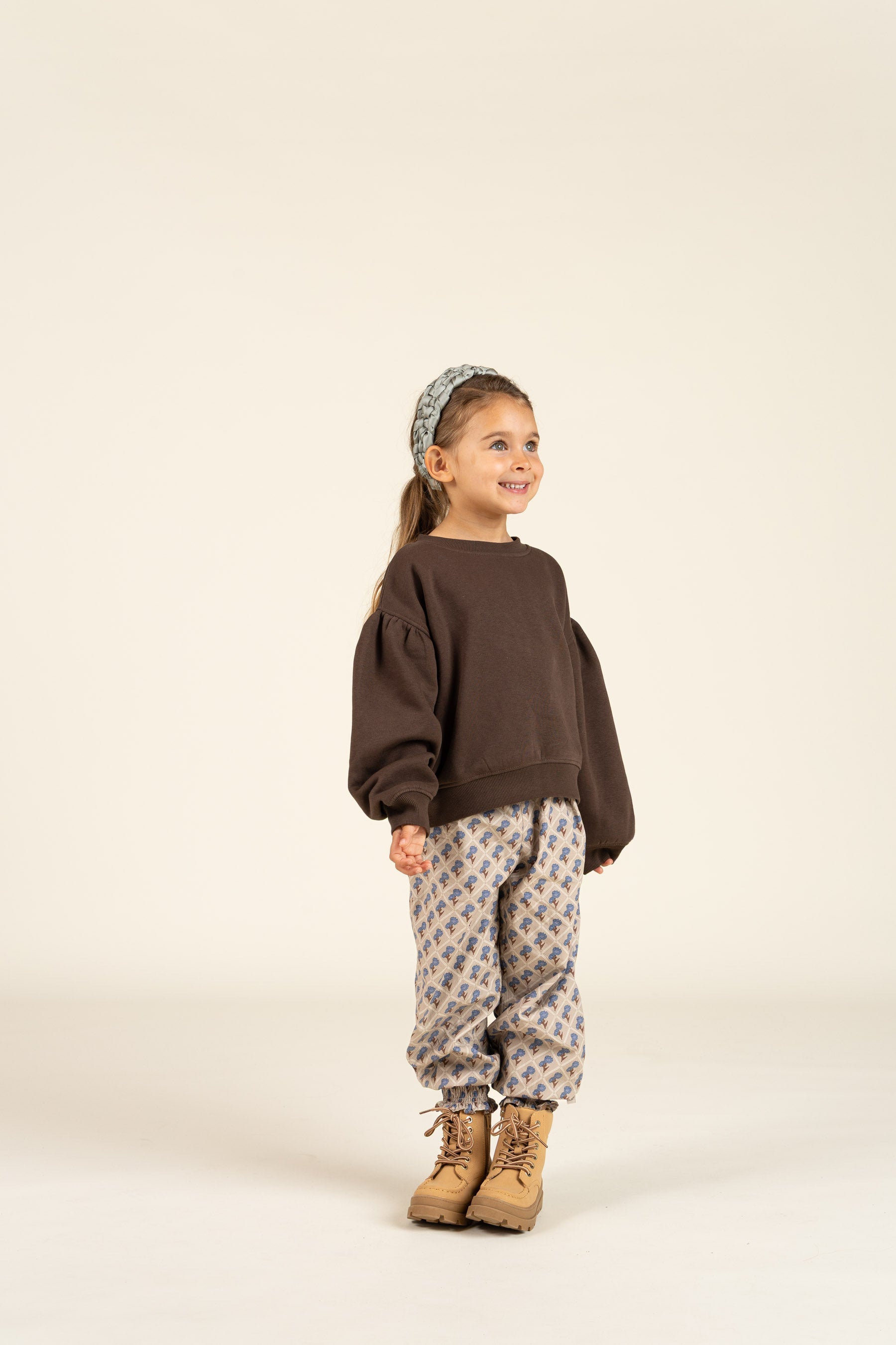 Sweatshirt med sløjfedetaljer - Kids - Chocolate | 100814 Ruth