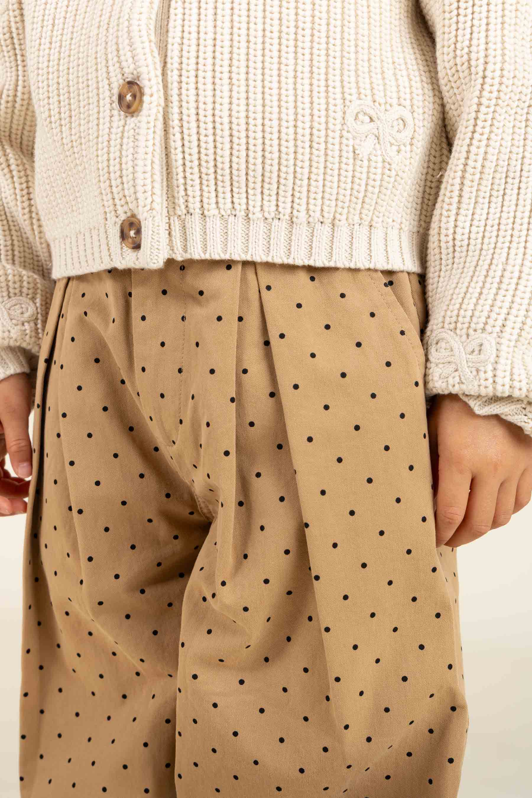 Twill-Bukser med prikker - Kids - Beige | 100614 Iris