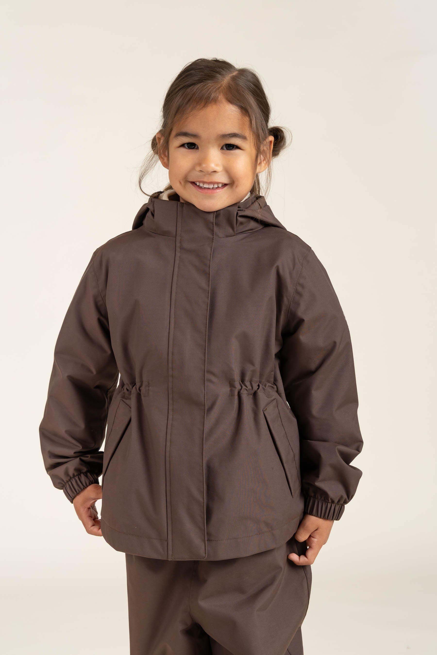 Skaljakke med snøre - Kids - Chocolate | 100497 Lucy