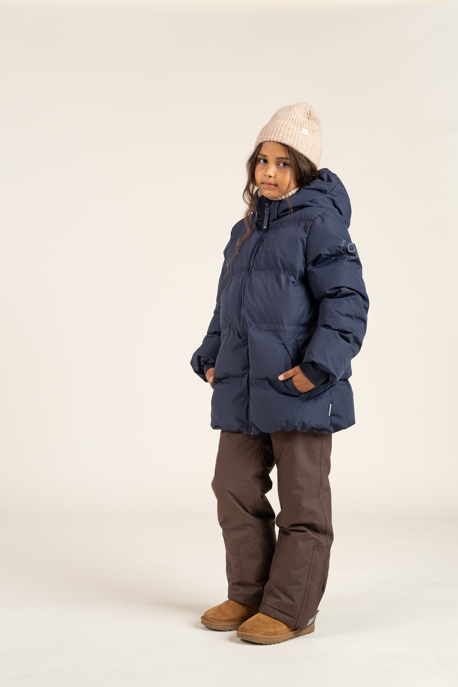 Vinterjakke med snøre - Tween - Navy | 100539 Elenor