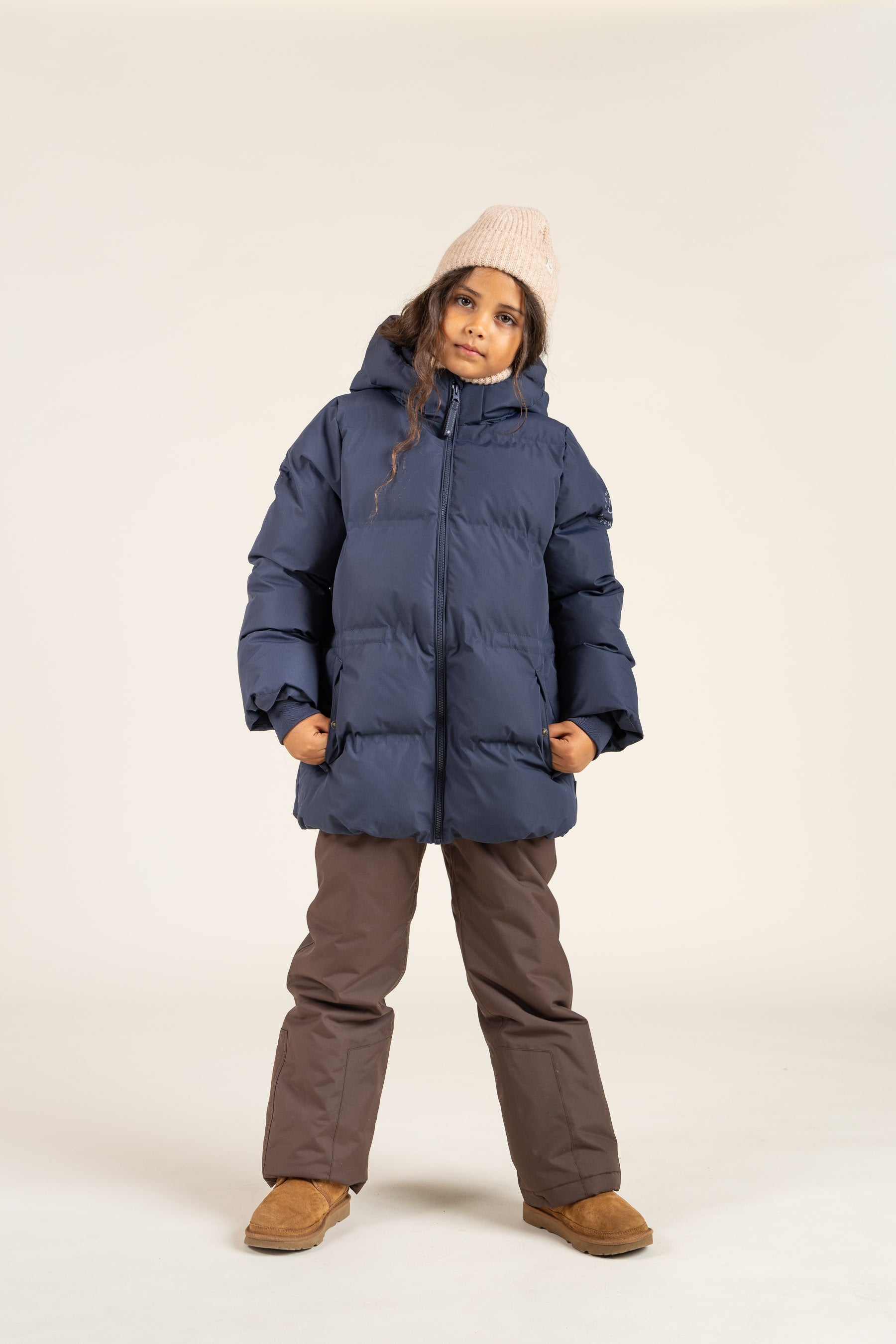 Vinterjakke med snøre - Tween - Navy | 100539 Elenor
