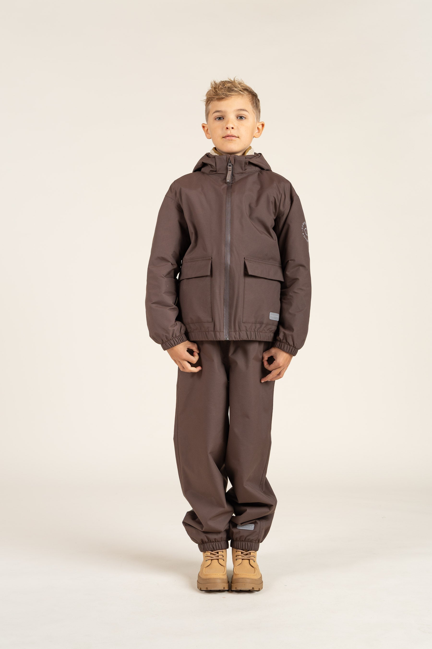 Skaljakke med påsyet lomme - Tween - Chocolate | 100500 Luke