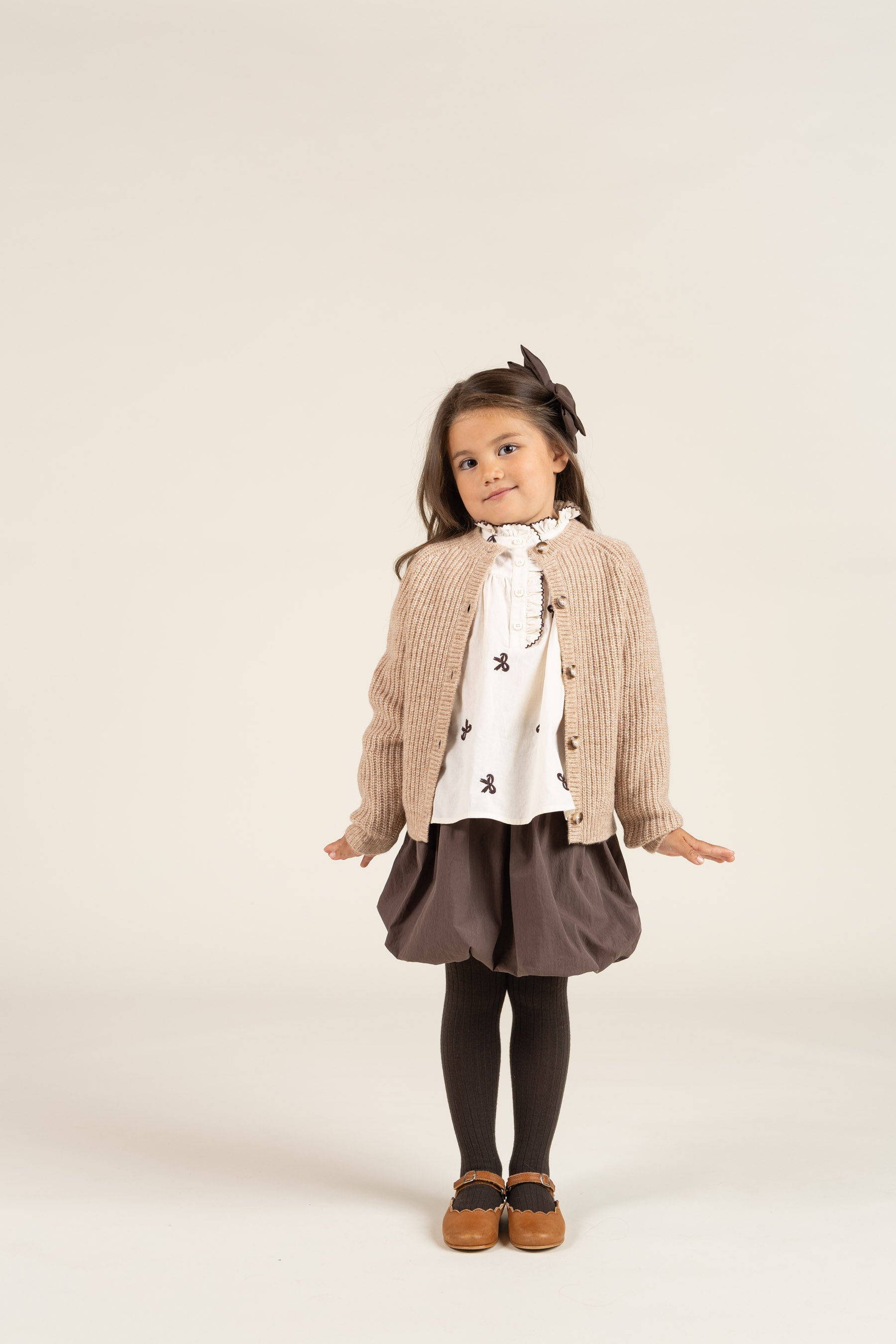 Ballonnederdel - Kids - Chocolate | 100666 Liliana