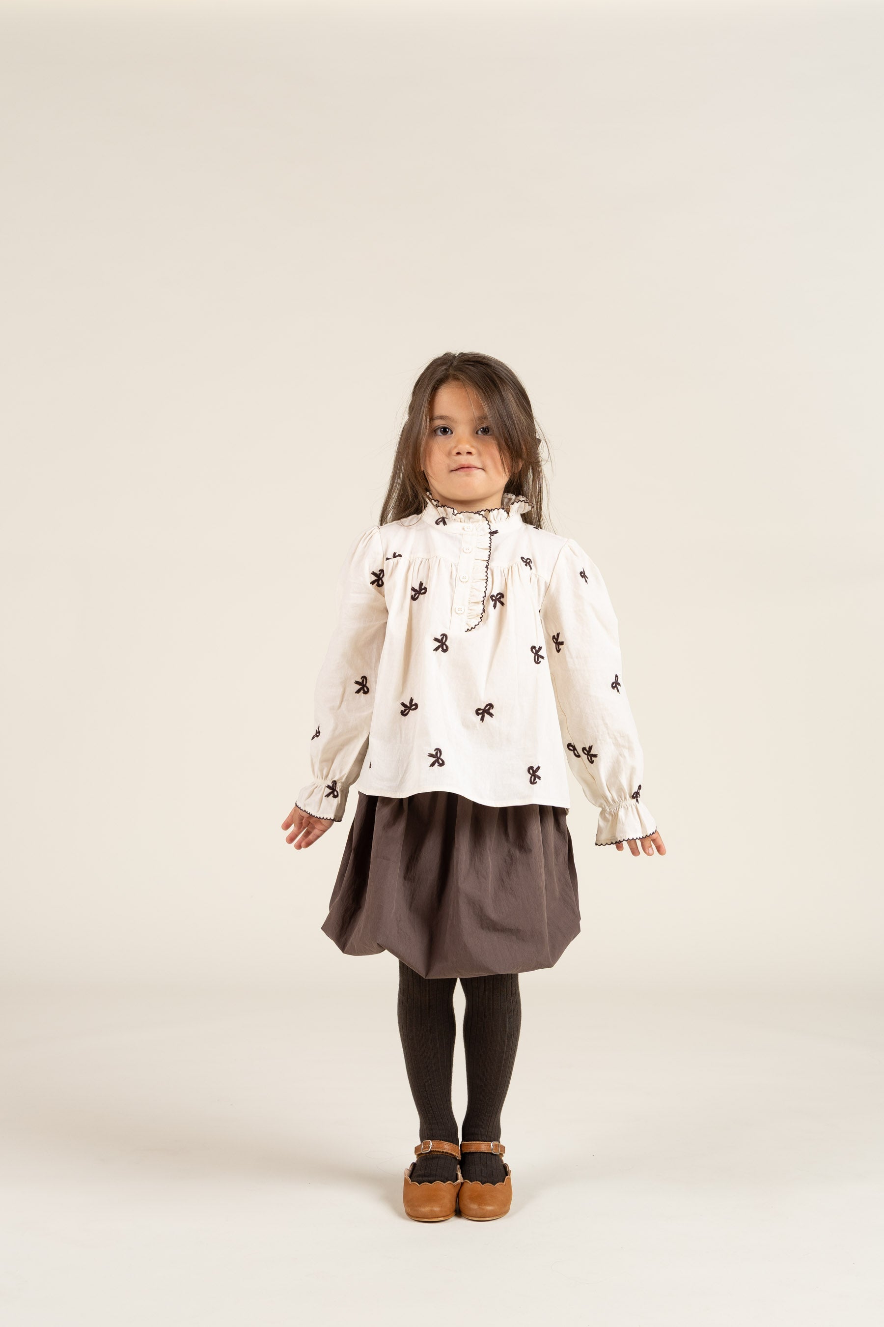 Ballonnederdel - Kids - Chocolate | 100666 Liliana