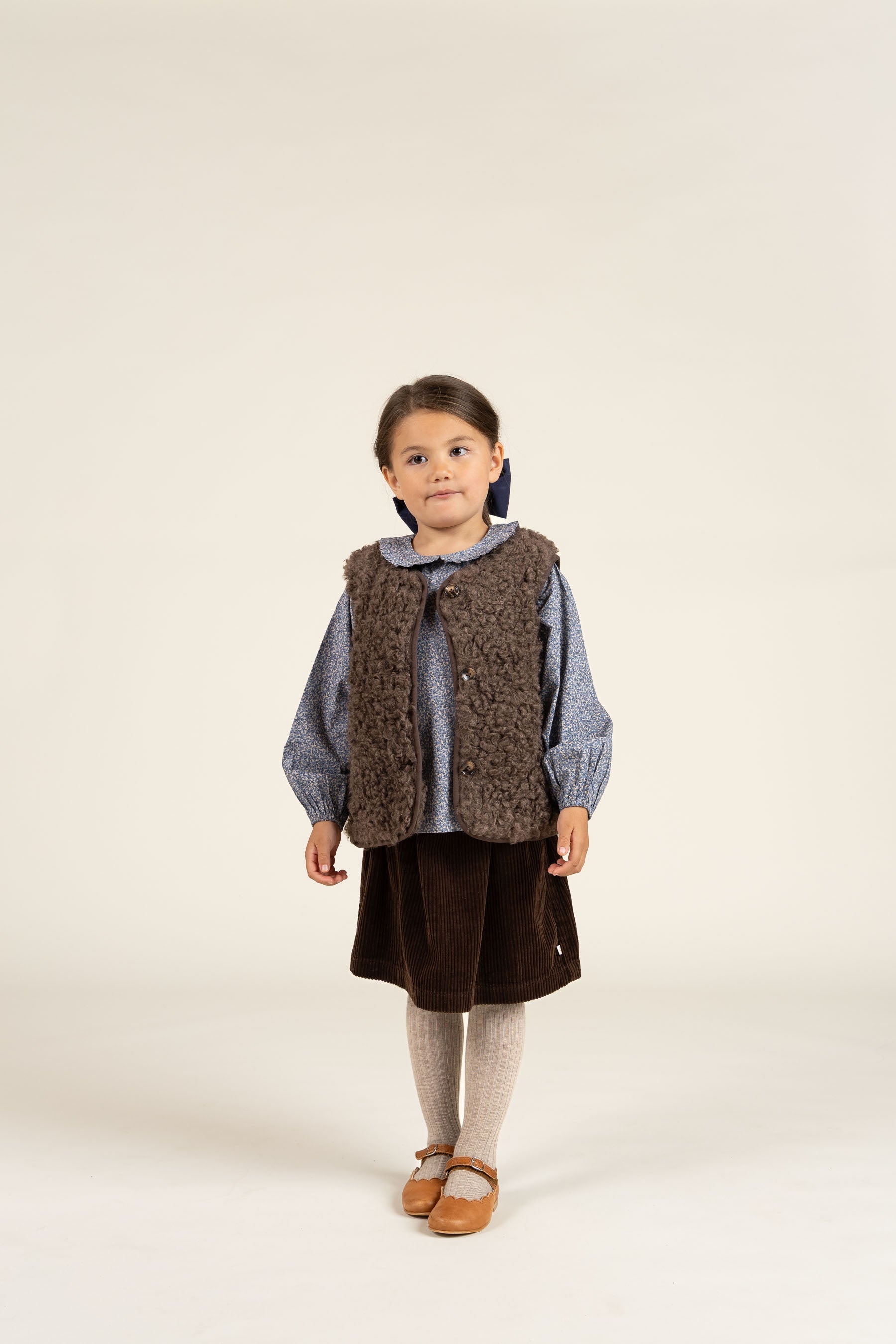 Vest i imiteret pels - Kids - Chocolate | 100552 Ellie