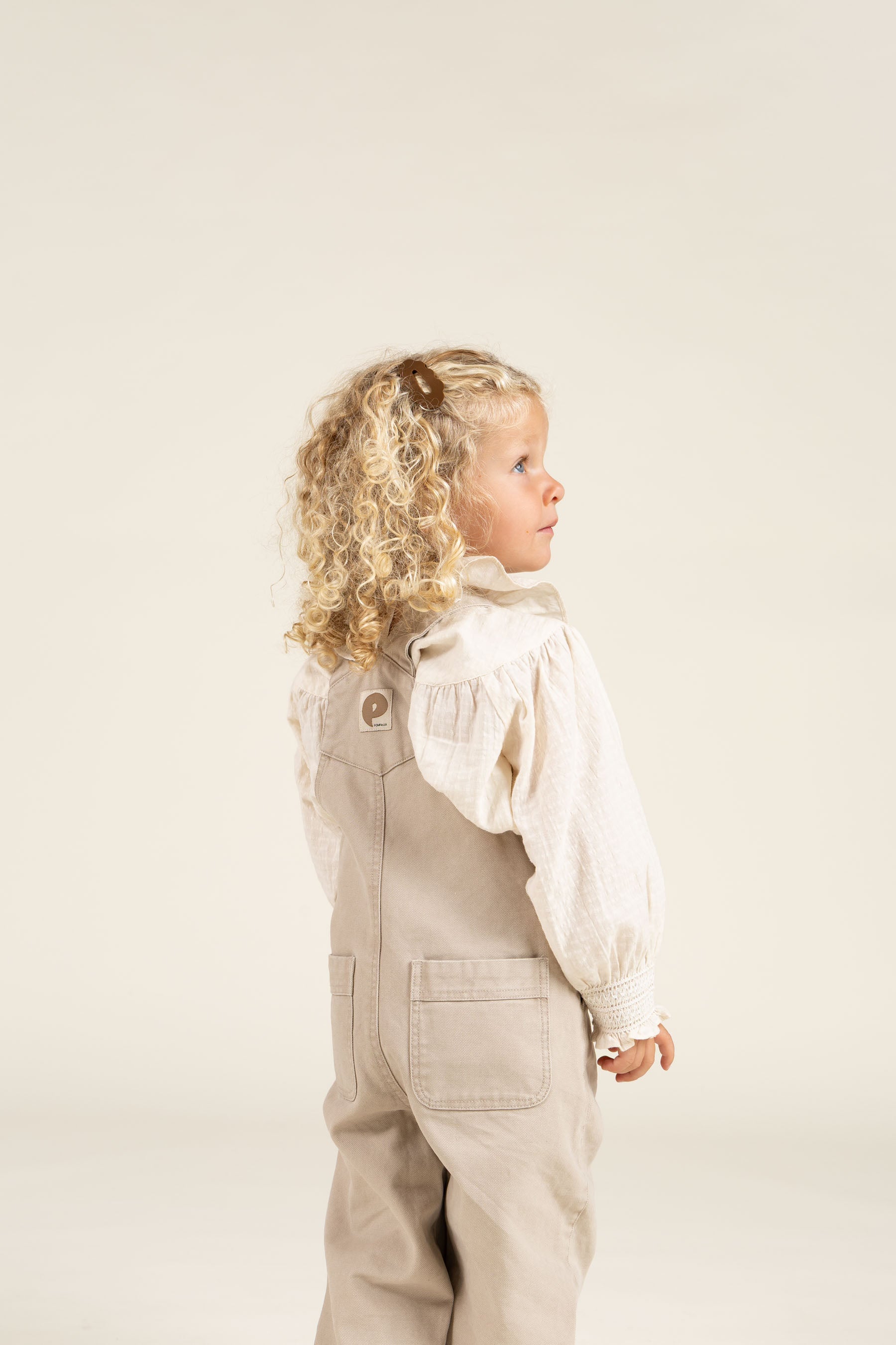 Canvas Overalls - Kids - Gråbeige | 100119 Dereck