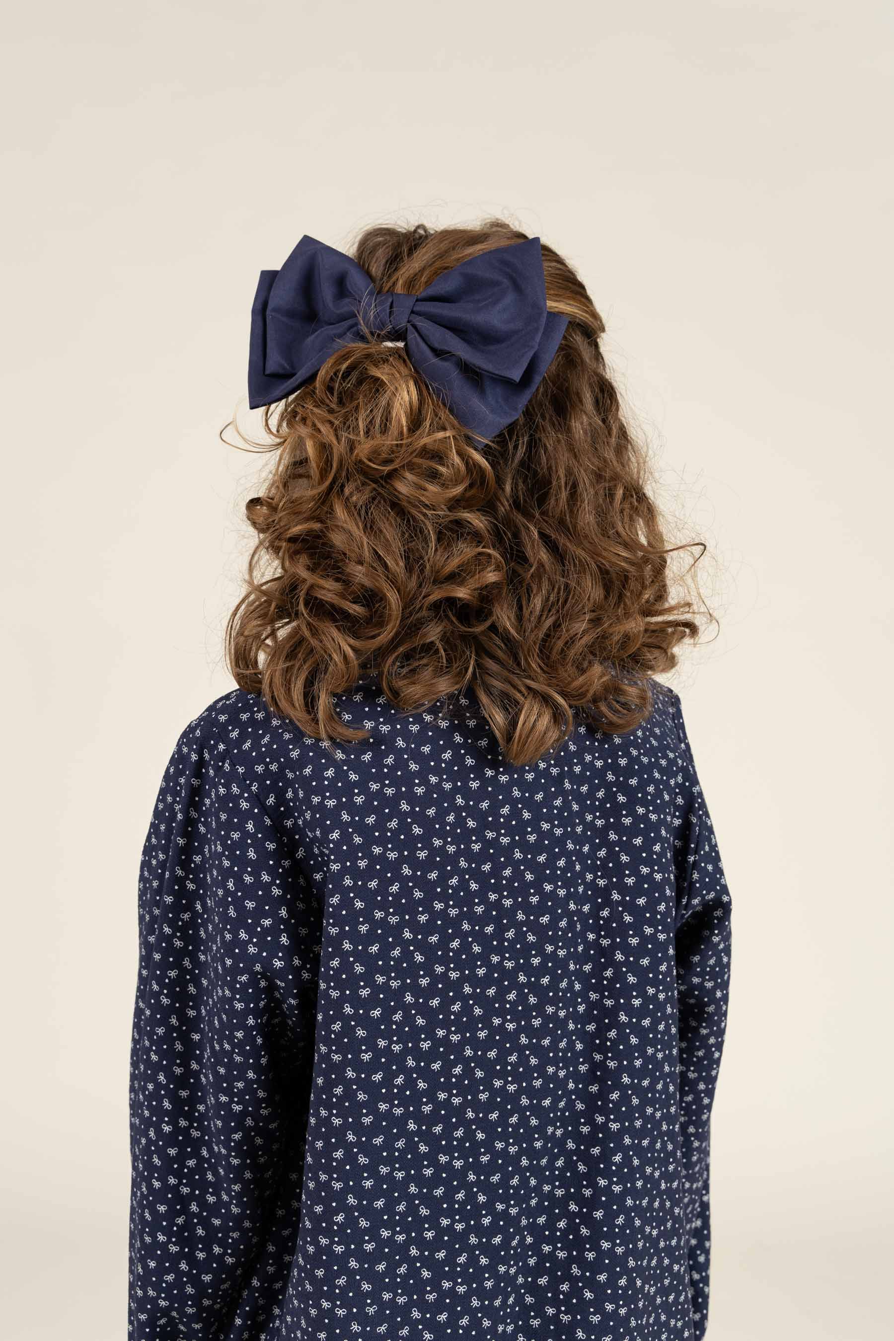 Skjorte i Printet Crepe-viscose - Tween - Navy | 100658 Ana