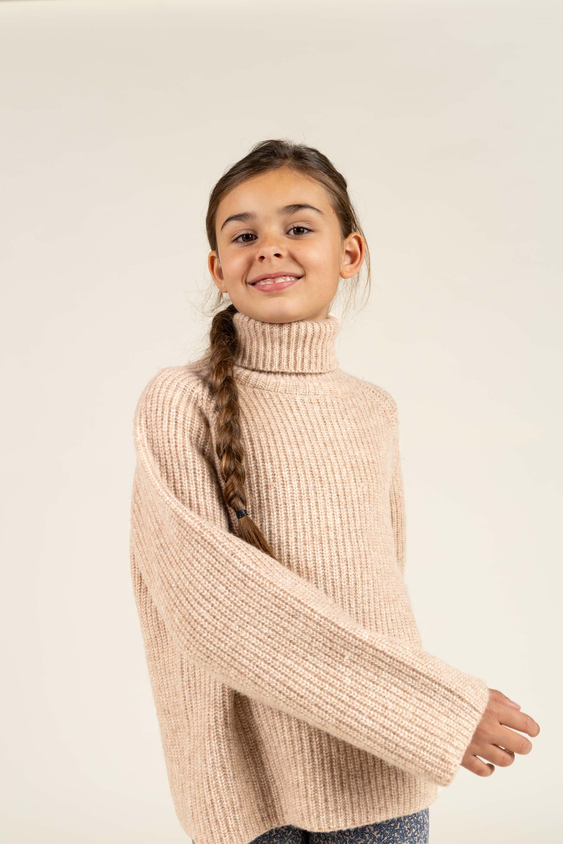 Sweater i Uldmix - All - Beige Melange | 100759 Grace