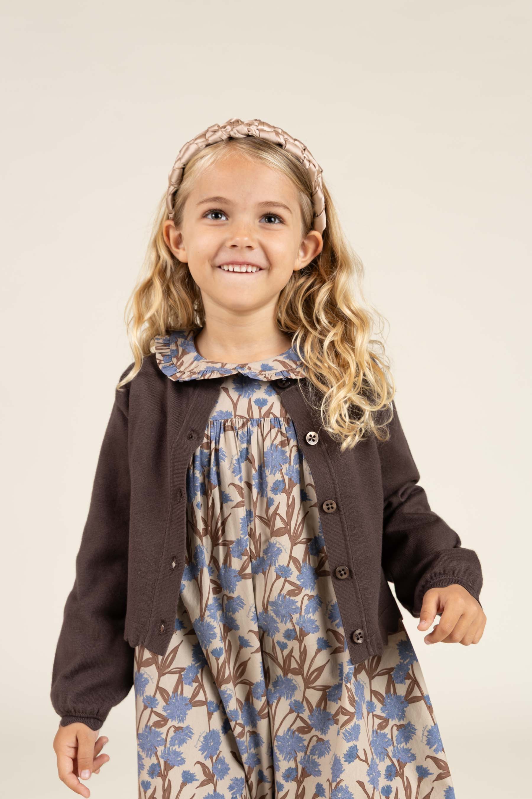 Cardigan - Kids - Chocolate | 100826 Nicole