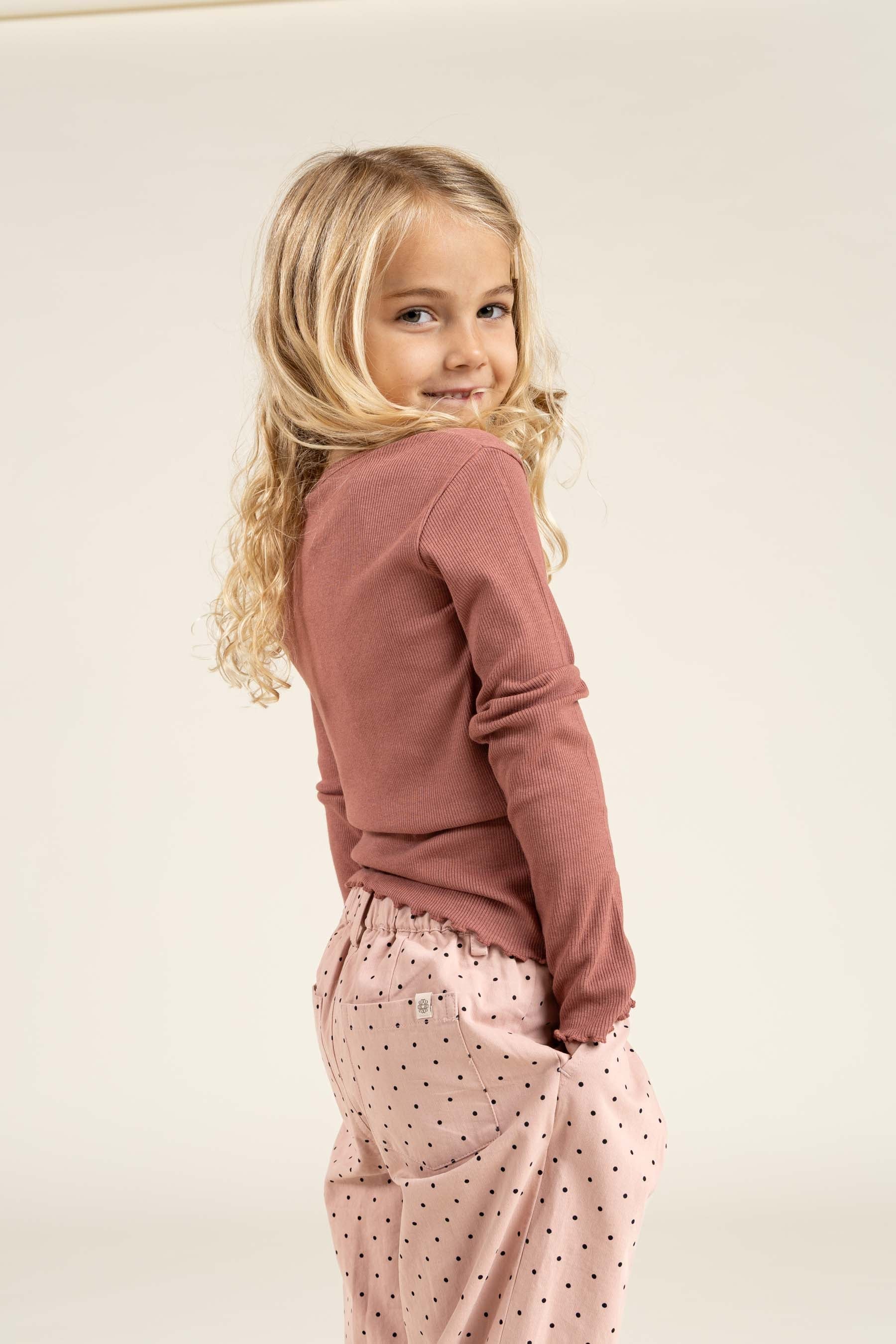 Twill-Bukser med prikker - Kids - Rose | 100612 Iris