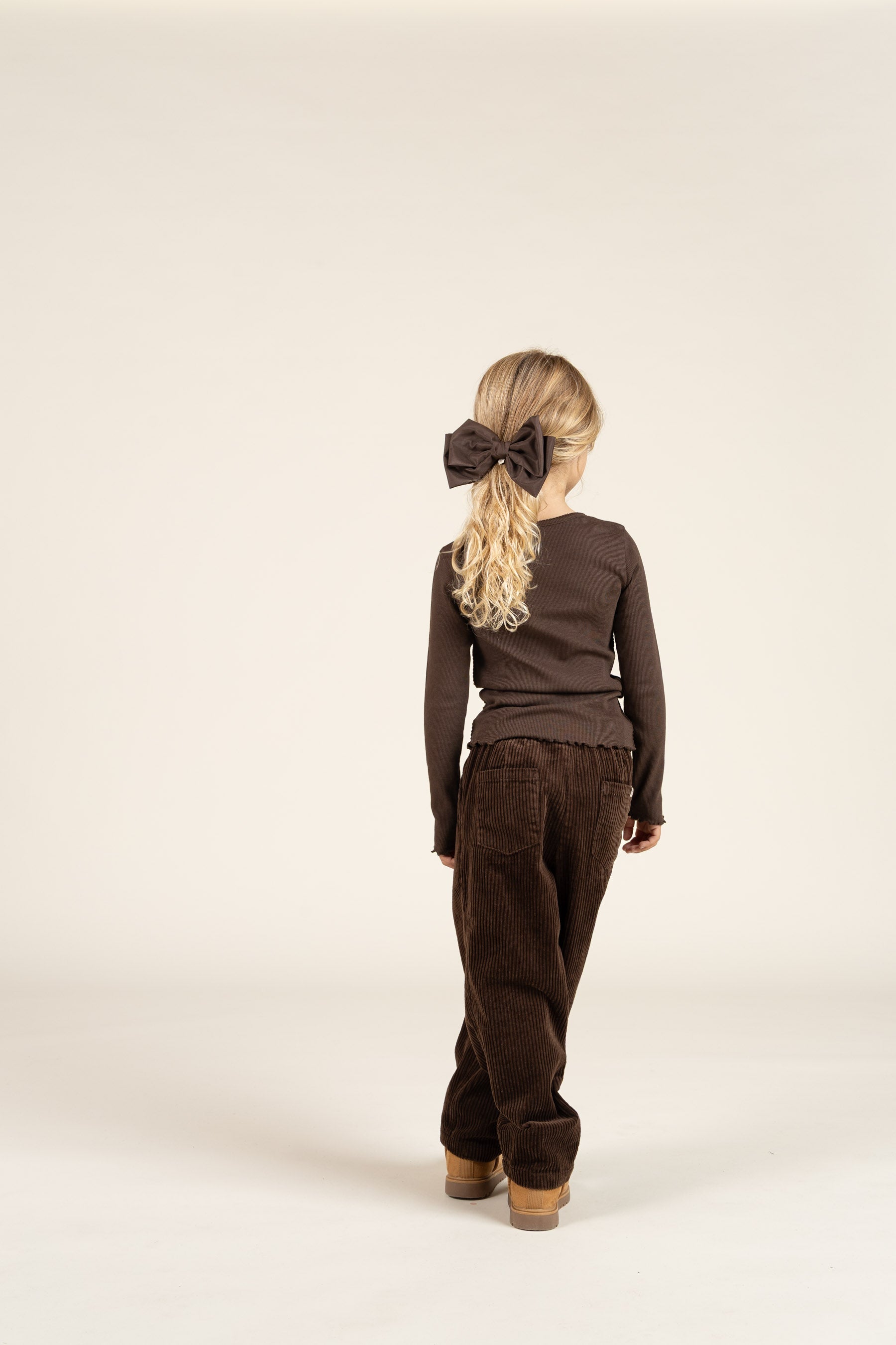 Bløde Pull-On Fløjlsbukser - Kids - Chocolate | 100621 Margot