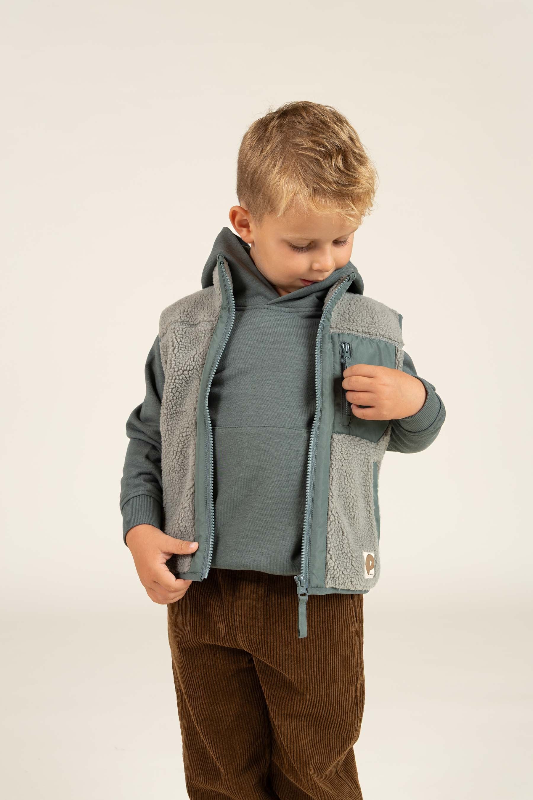 Klassisk Hoodie - Kids - Petrol | 100214 Felix