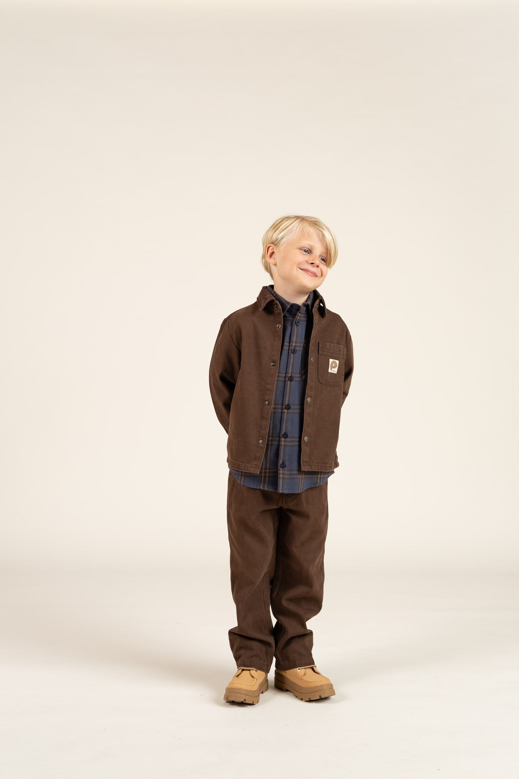 Overshirt i Twill - Kids - Chocolate | 100610 Carter
