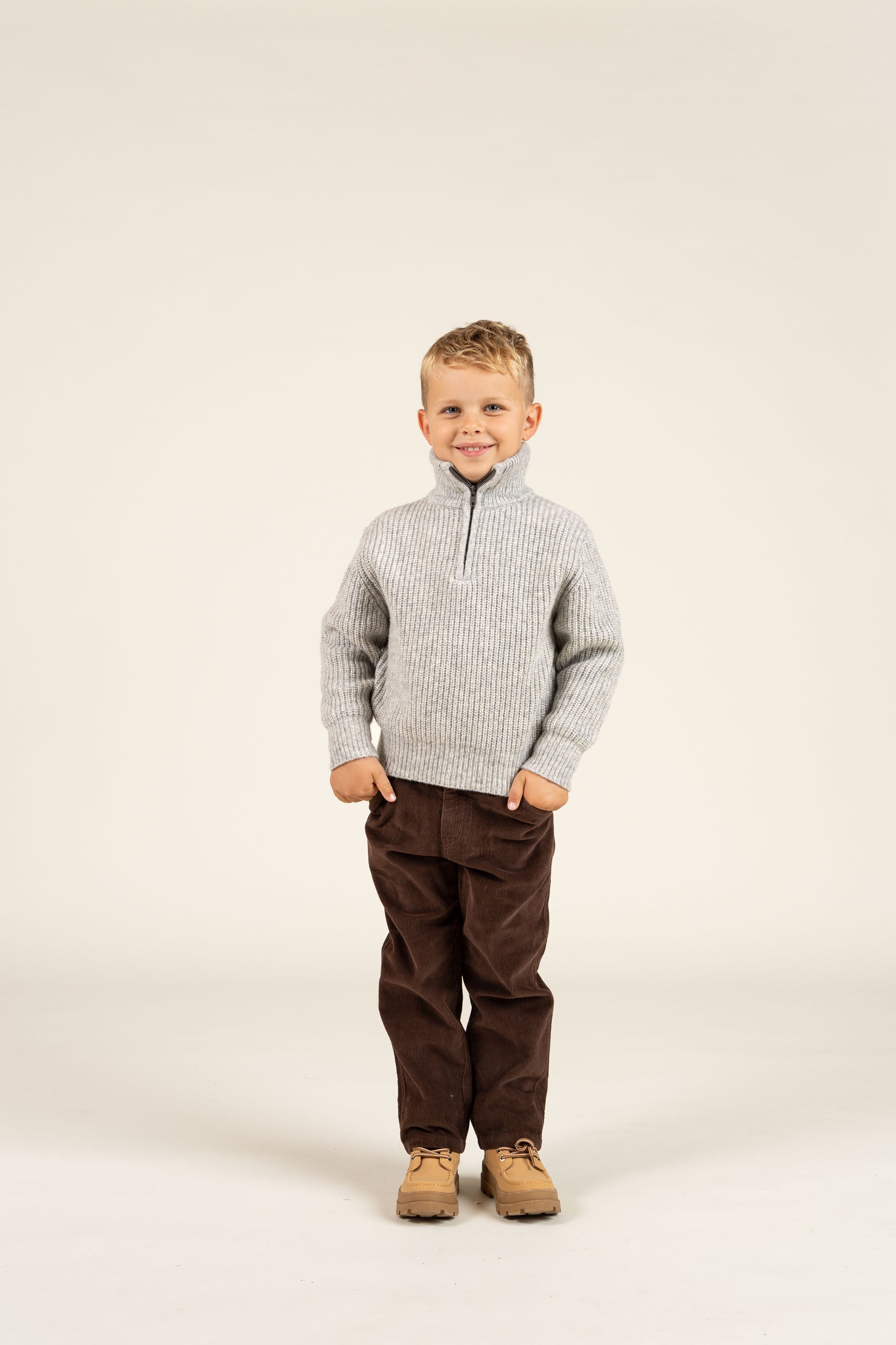 Pull-On Fløjlsbukser m. snøre - Kids - Coffee | 100602 Jace