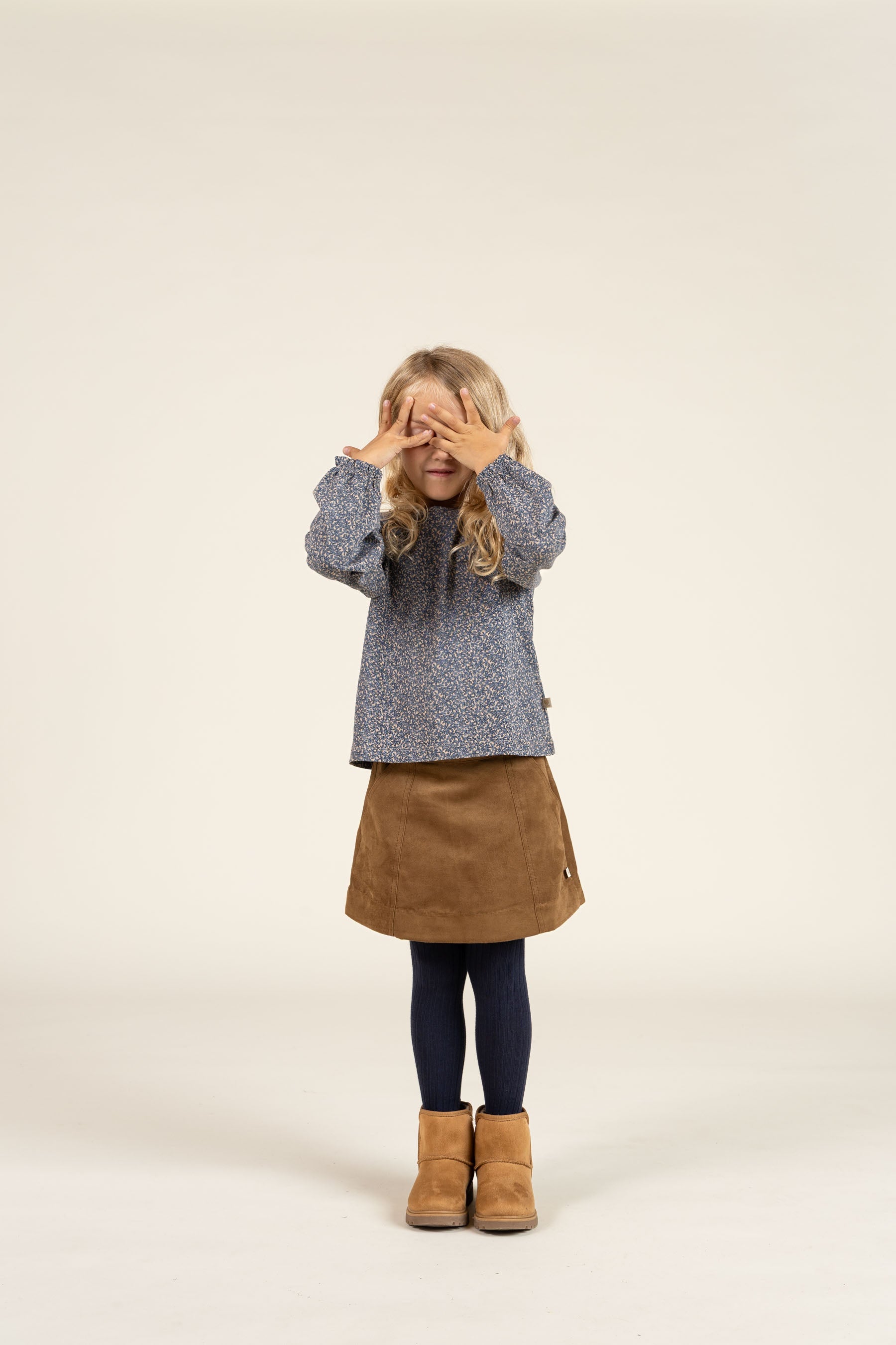 Nederdel i imiteret ruskind - Kids - Coffee | 100592 Selene