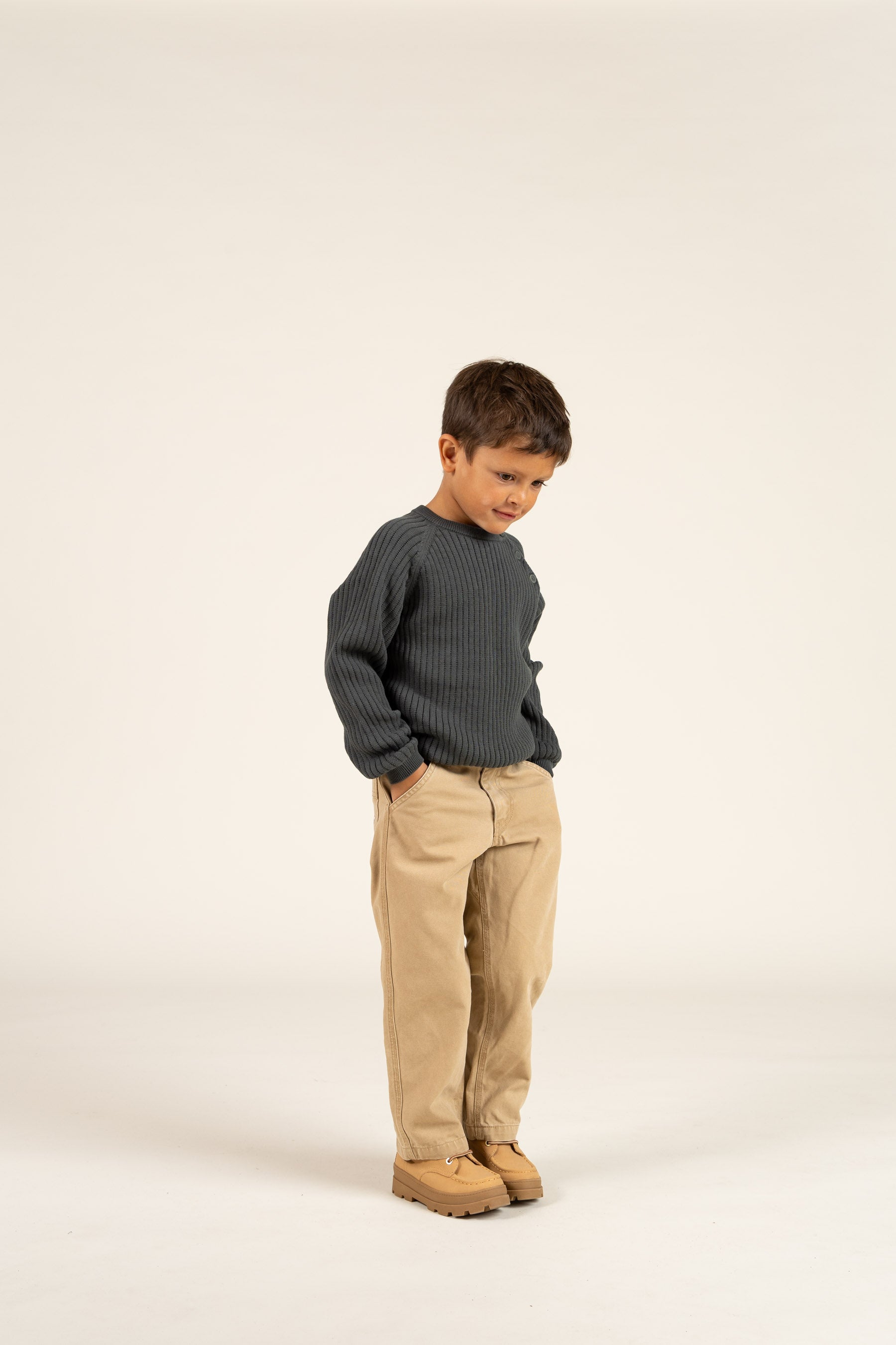 Canvas Bukser - Kids - Beige | 100114 Dereck