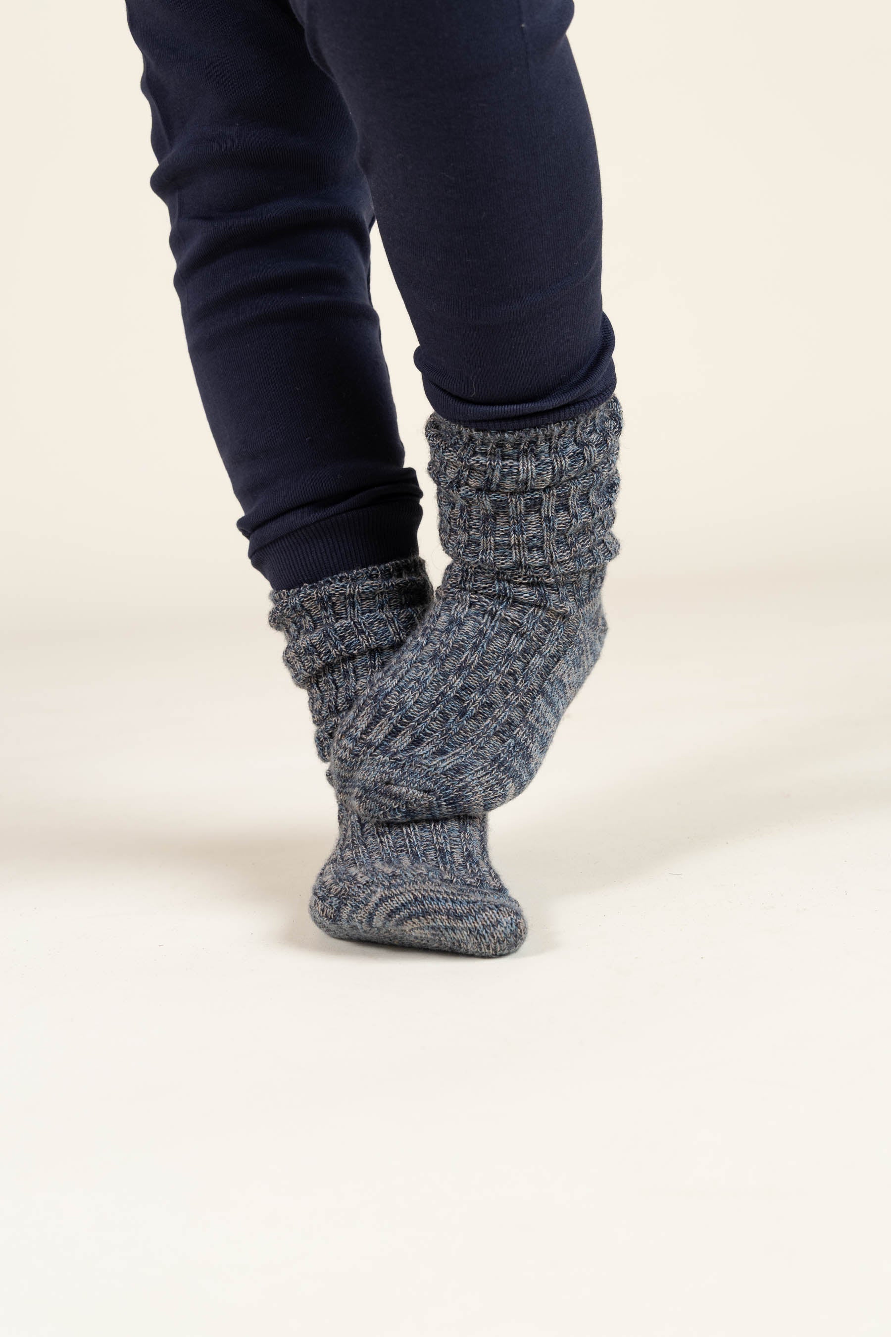 MP Slouch-Strømper i uld - All - Navy Melange | 100779 MP Noa Socks