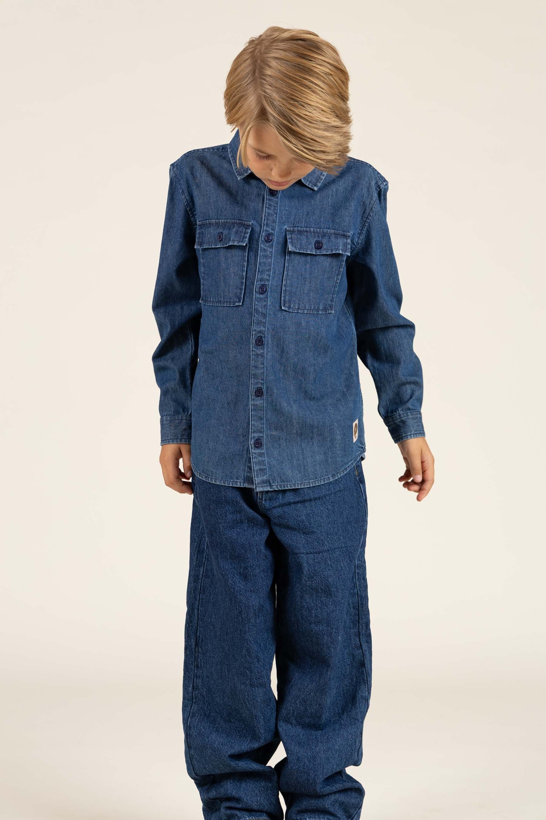 Denimskjorte - Tween - Mørkeblå Denim | 100369 Delhi
