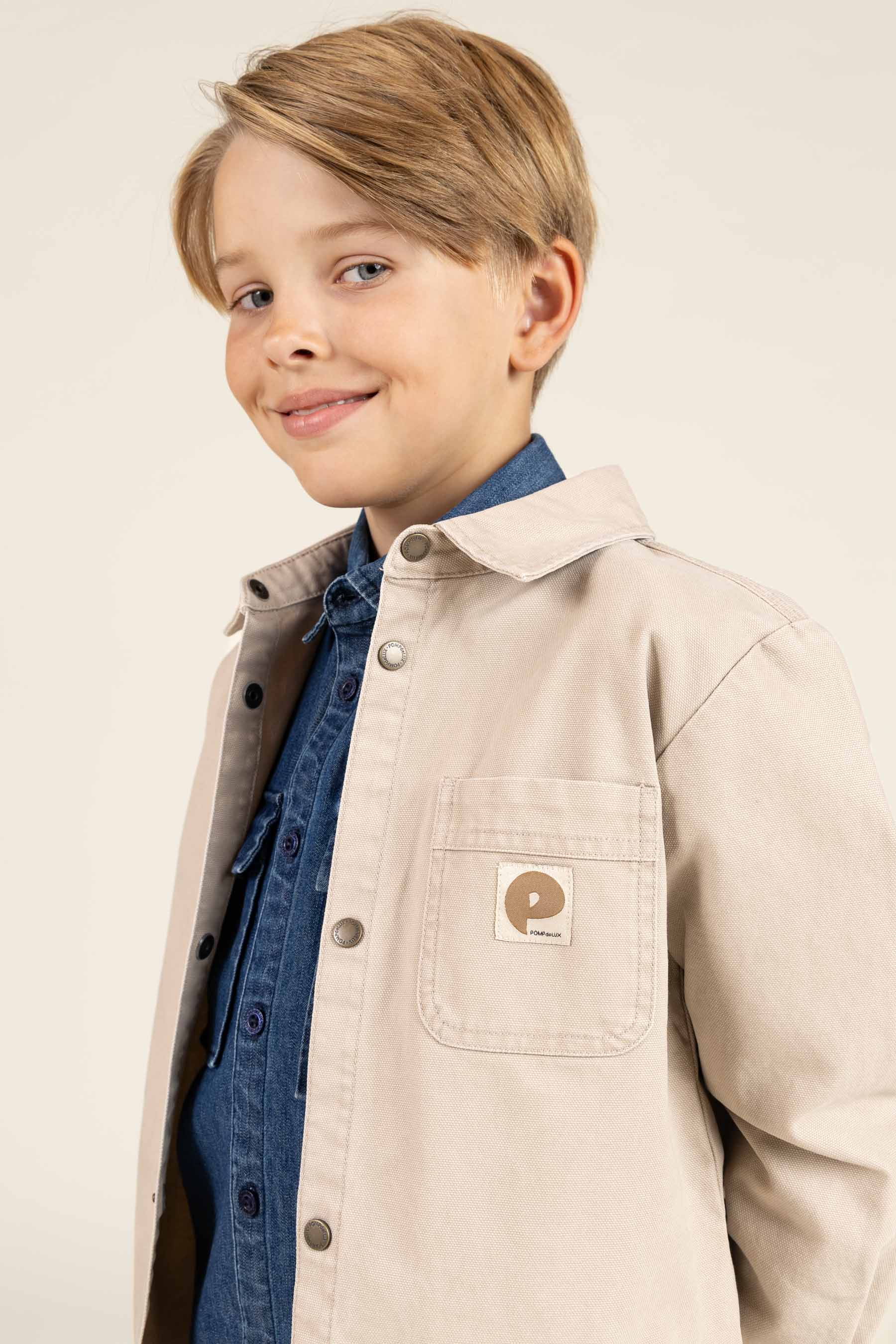 Canvas Overshirt  - Tween - Greige | 100344 Dereck