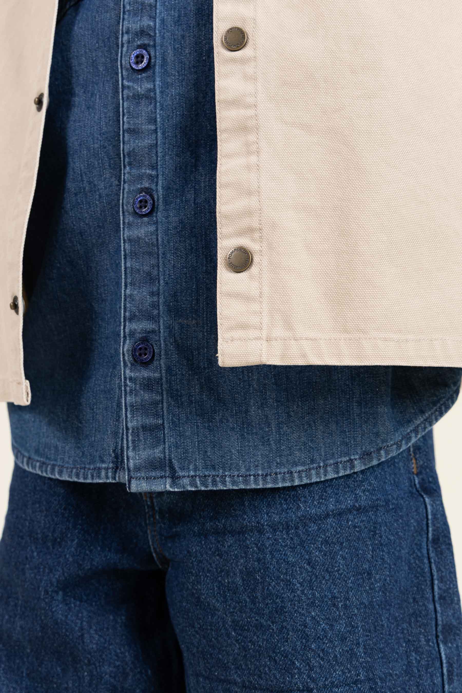 Canvas Overshirt  - Tween - Greige | 100344 Dereck