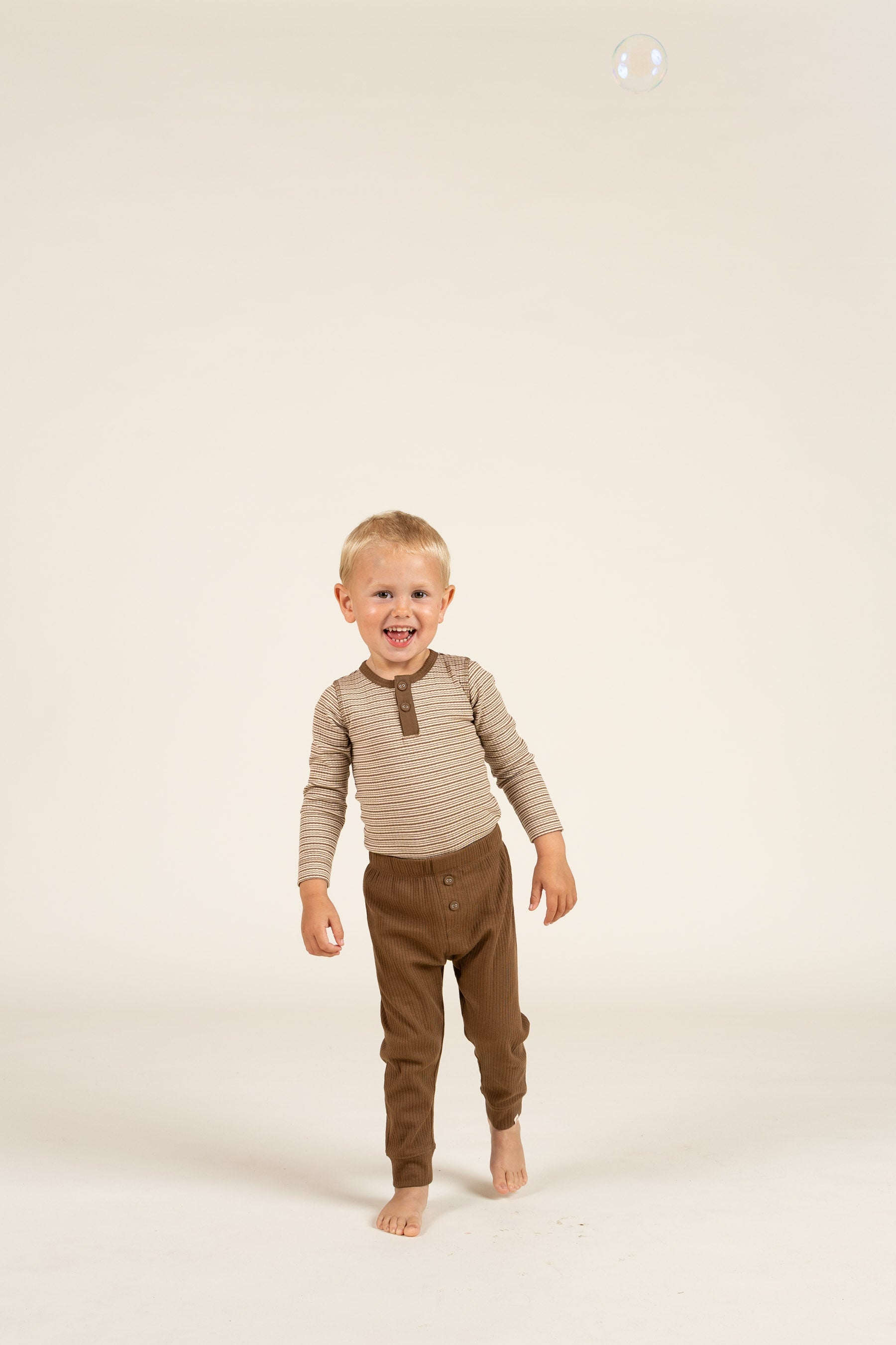 Rib-Bukser i Bomuld - Kids - Coffee | 100573 Manson