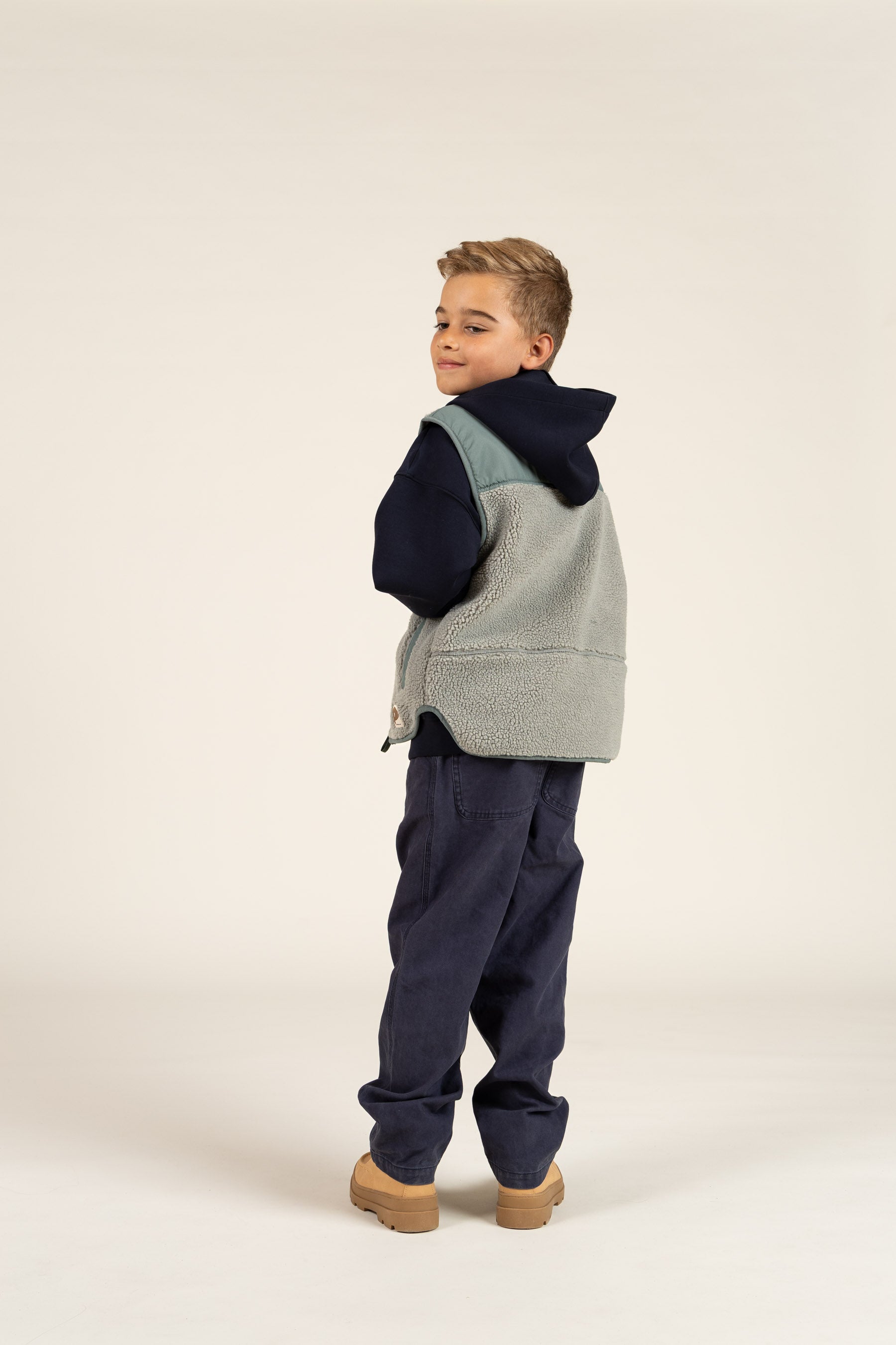 Teddyvest med Lynlås - All - Dusty Green | 100635 Elliot