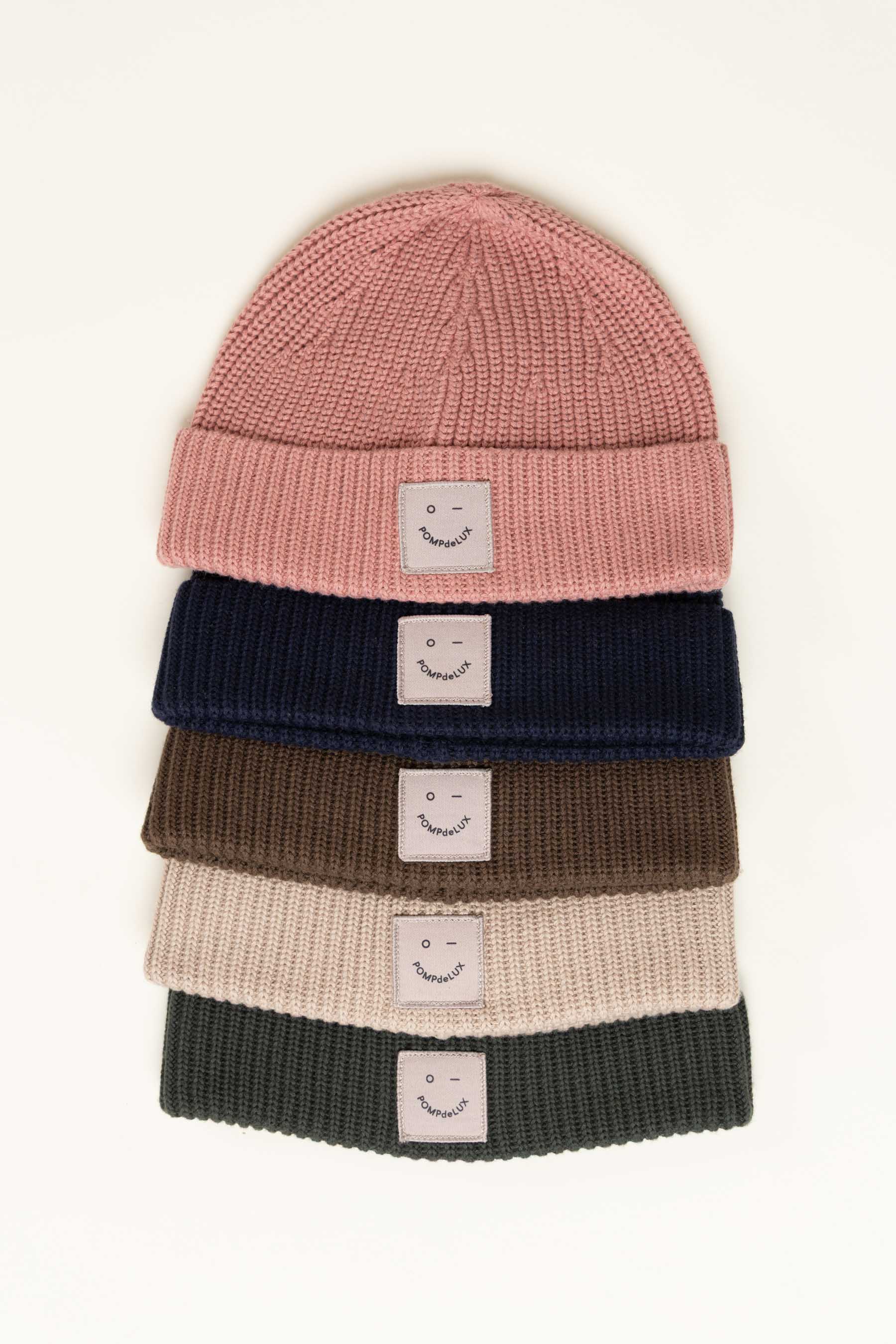 Ribbet strikhue - Kids - Navy