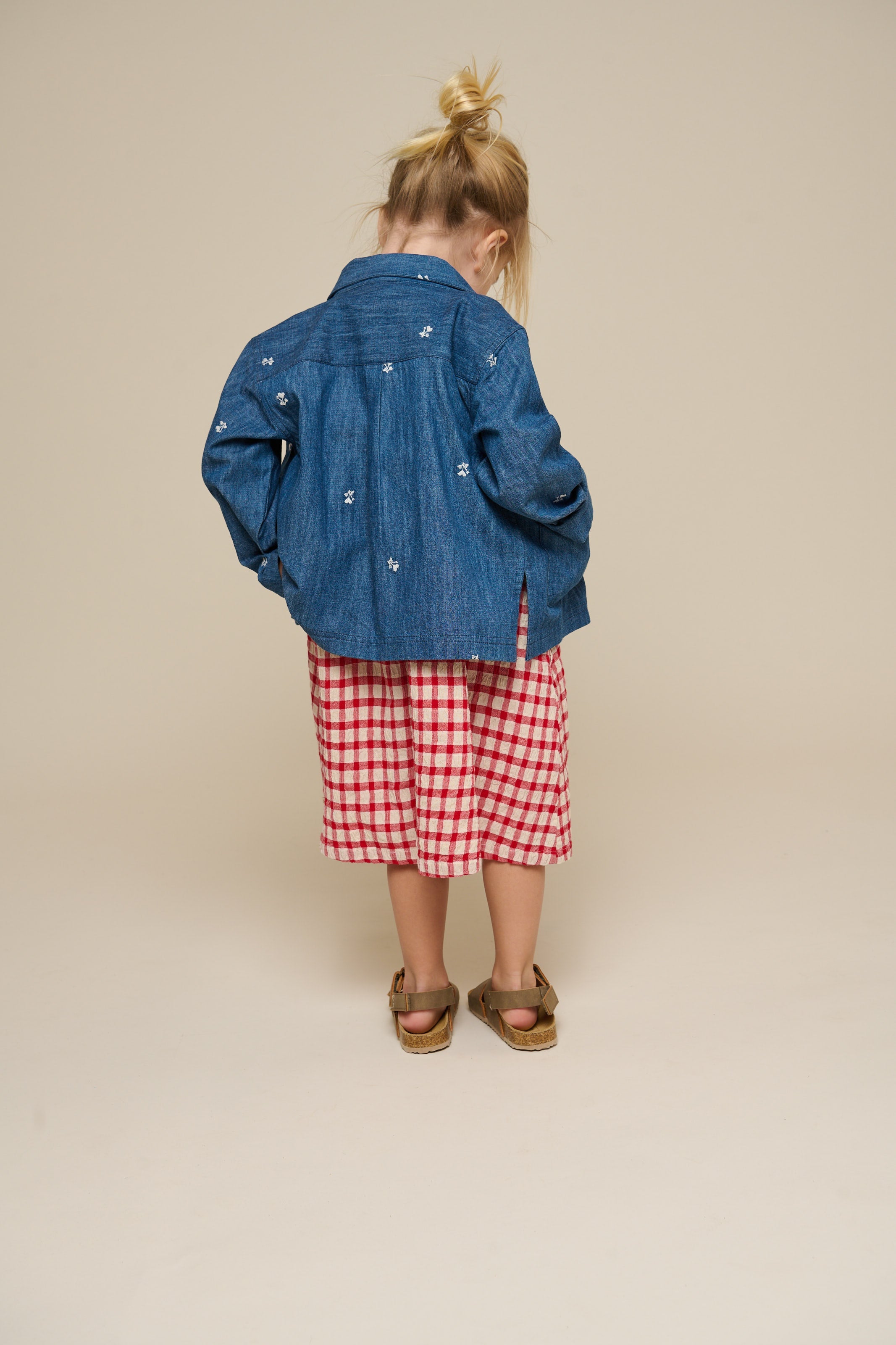 Ternet bomuldskjole - Kids - Cherry Red | 100904 Bonnie