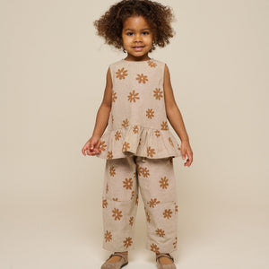 Printet bomuldstop - Kids - Sand | 101205 Molly