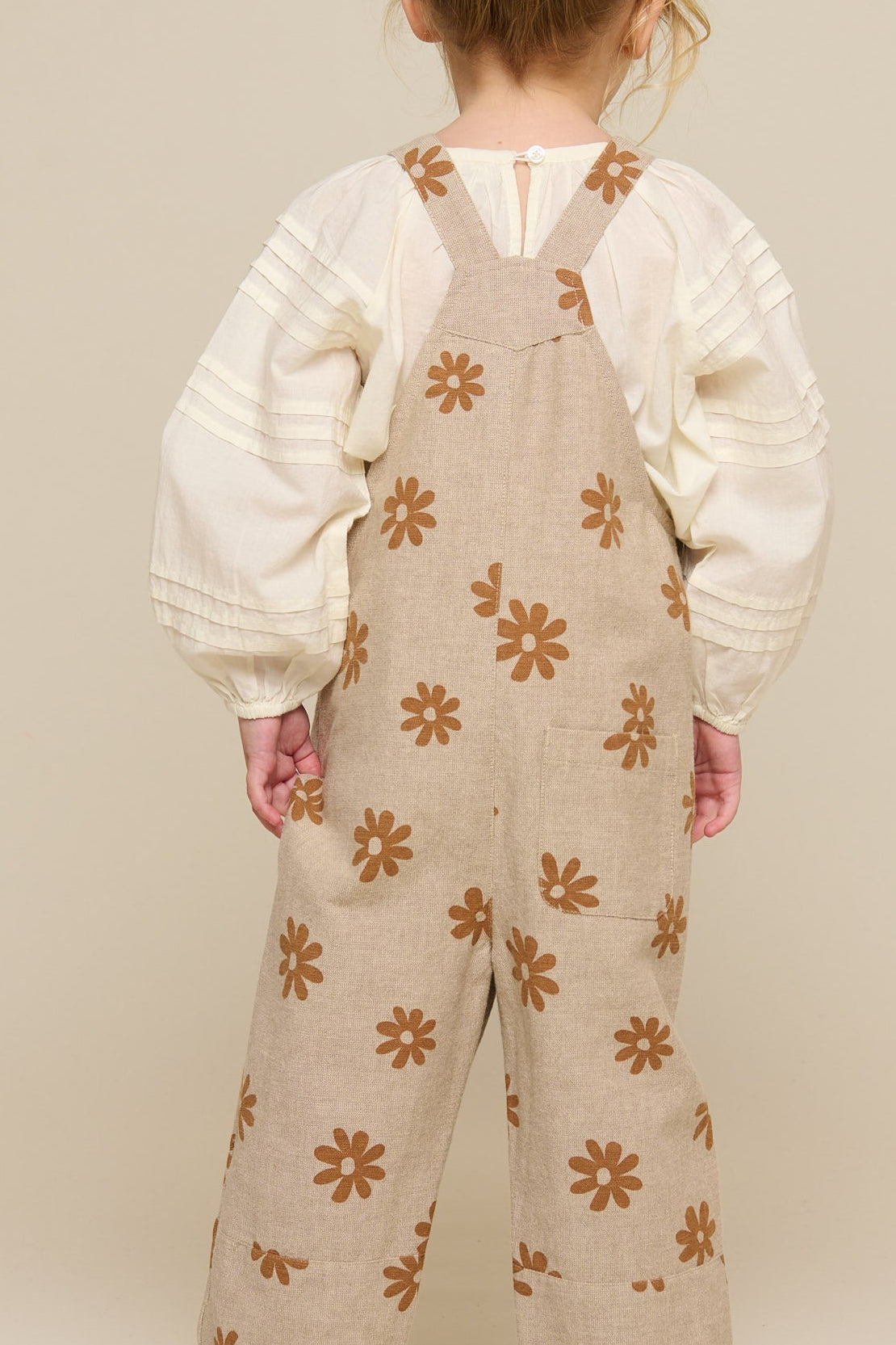 Printet bomuldsoverall - Kids - Sand | 101210 Molly