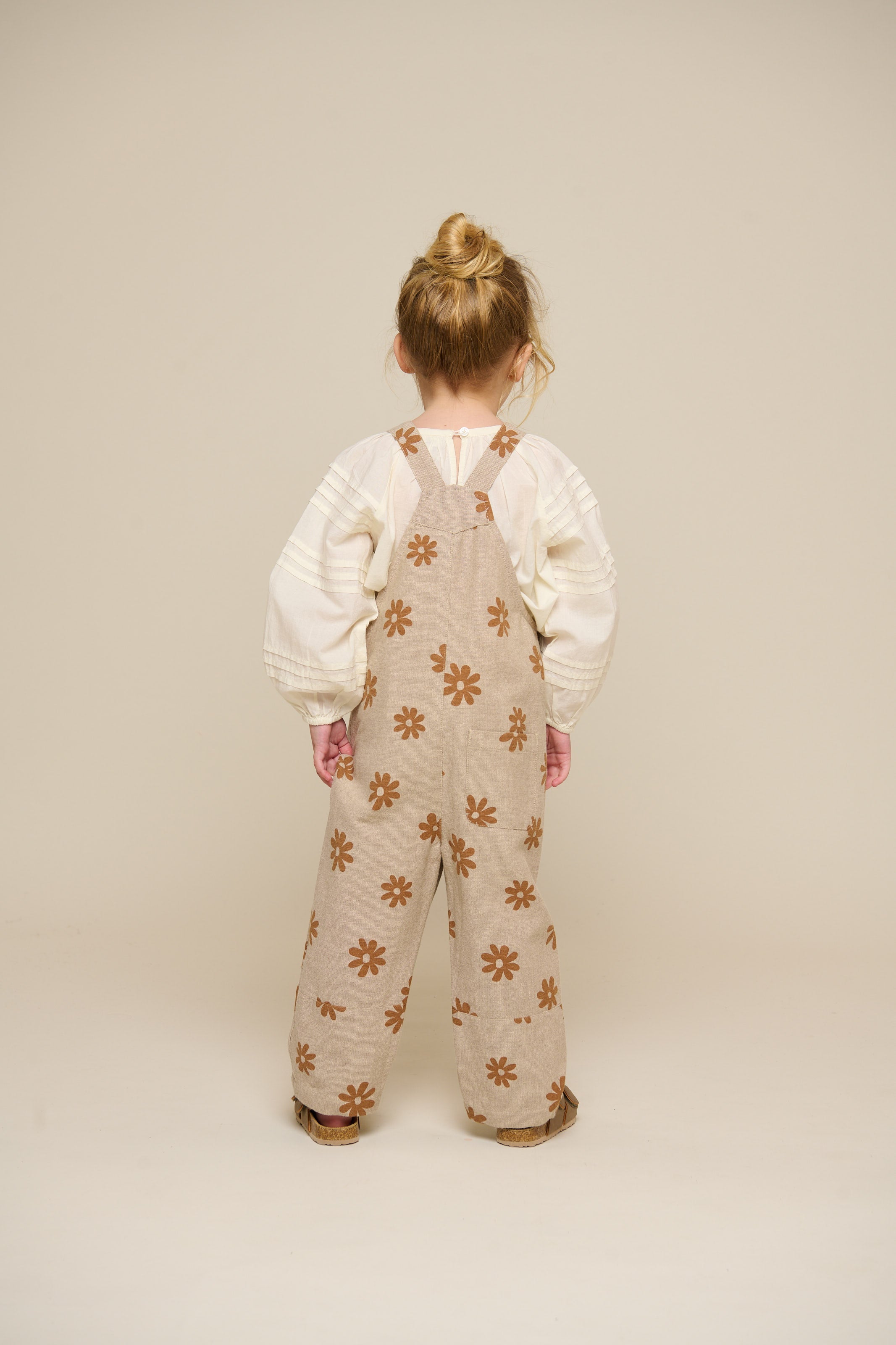 Printet bomuldsoverall - Kids - Sand | 101210 Molly